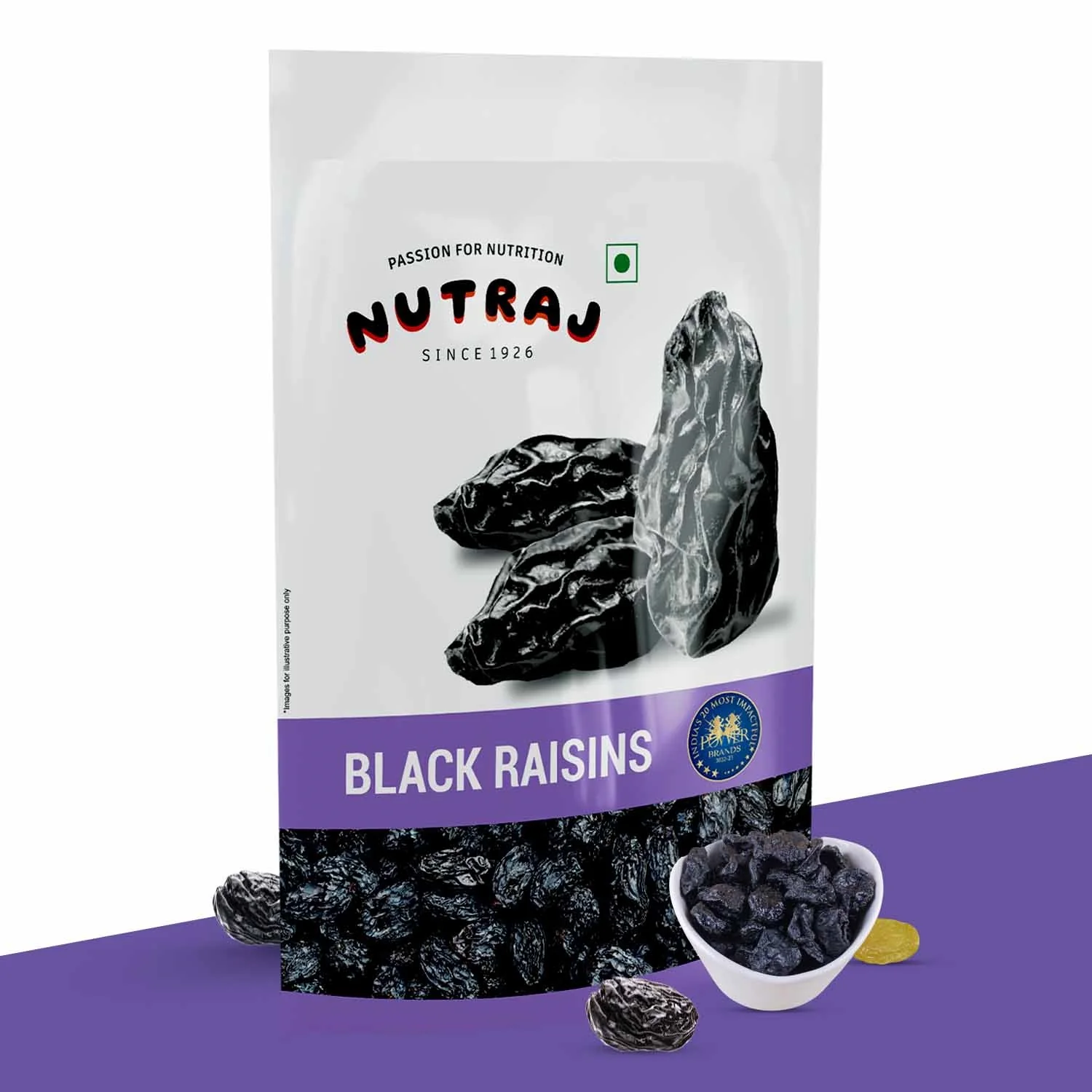 Nutraj Black Raisins 200gm (kishmish/kismis) - Image 3