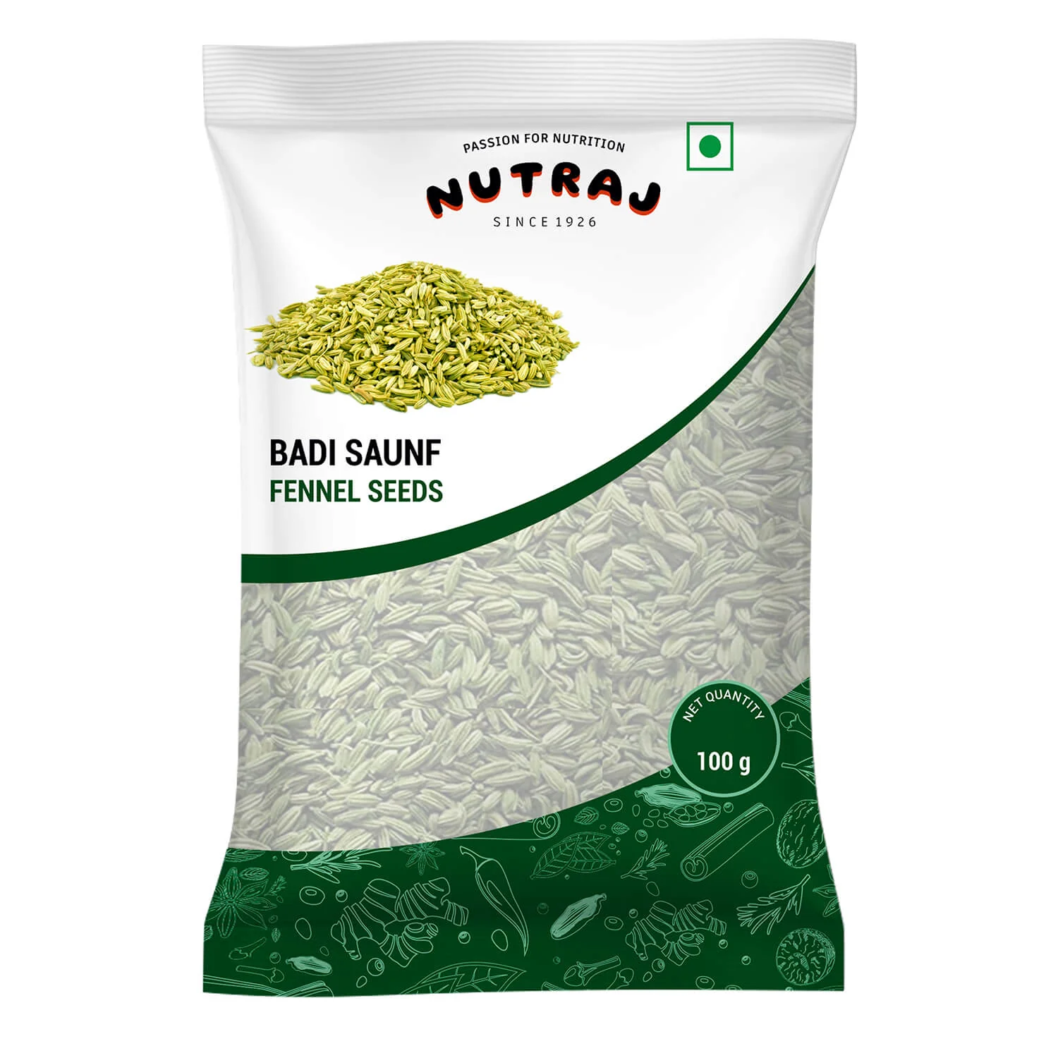 Nutraj Whole Spices 900g Combo Pack - Coriander Seeds 400g, Cumin 200g, Mustard Seeds (Barik Rai) 200g & Fennel Lucknawi 100g - Image 4