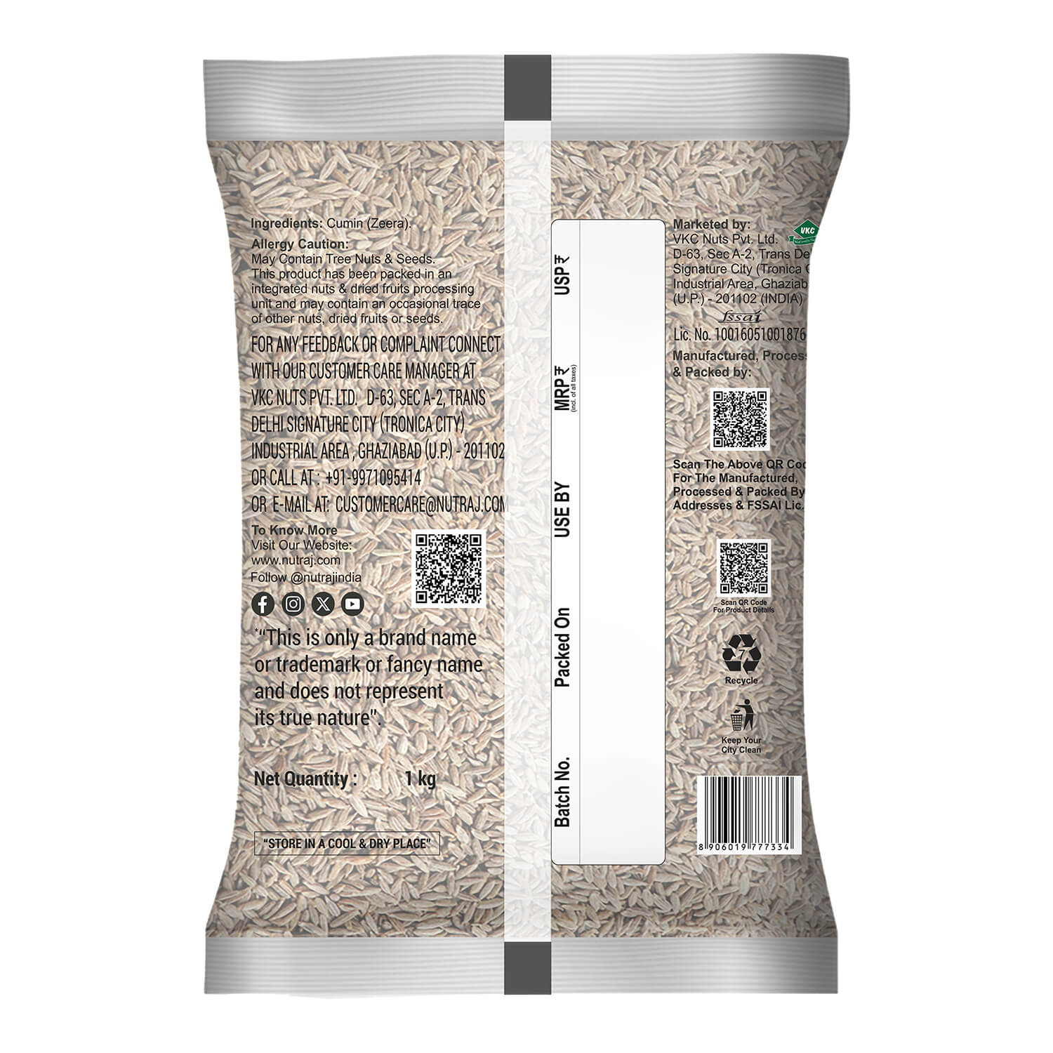 Nutraj Whole Spices 2kg Combo Pack - Coriander Seeds 1kg + Cumin 1kg - Image 3