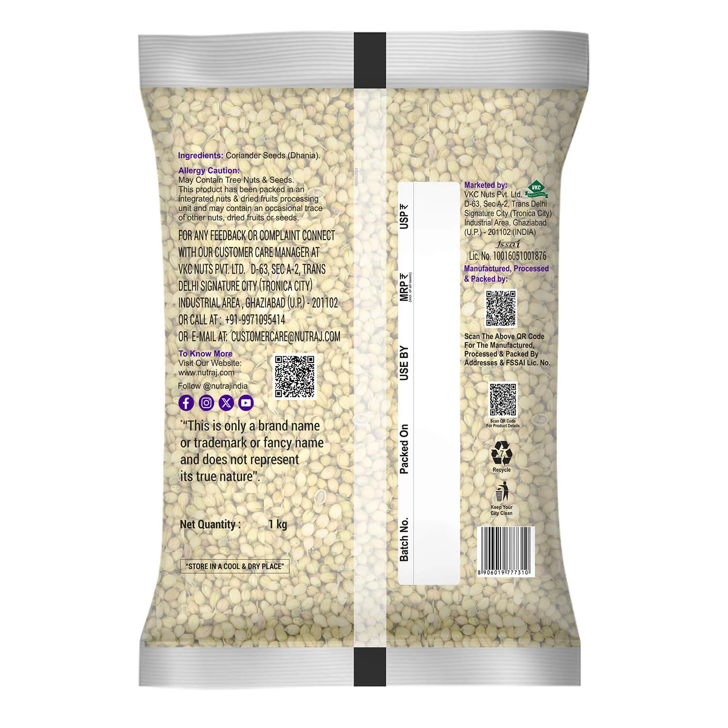 Nutraj Whole Spices 2kg Combo Pack - Coriander Seeds 1kg + Cumin 1kg - Image 5