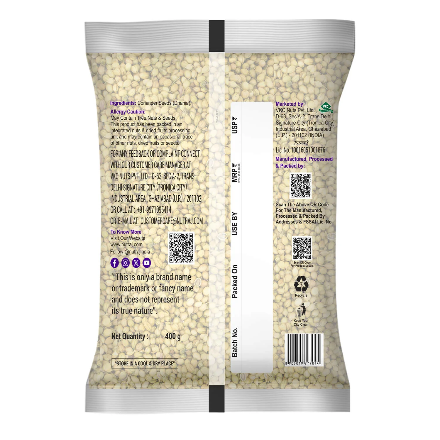 Nutraj Whole Spices 900g Combo Pack - Coriander Seeds 400g + Cumin 500g - Image 5