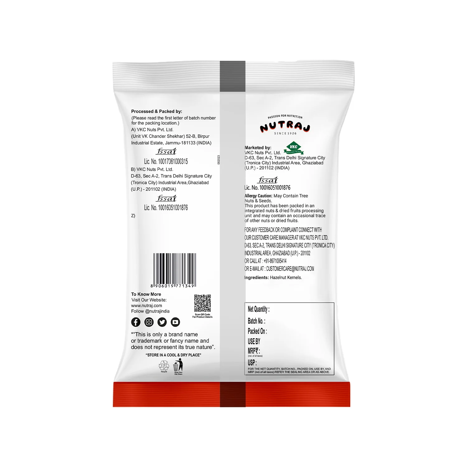 Nutraj Hazelnut Plain 100gm - Image 3