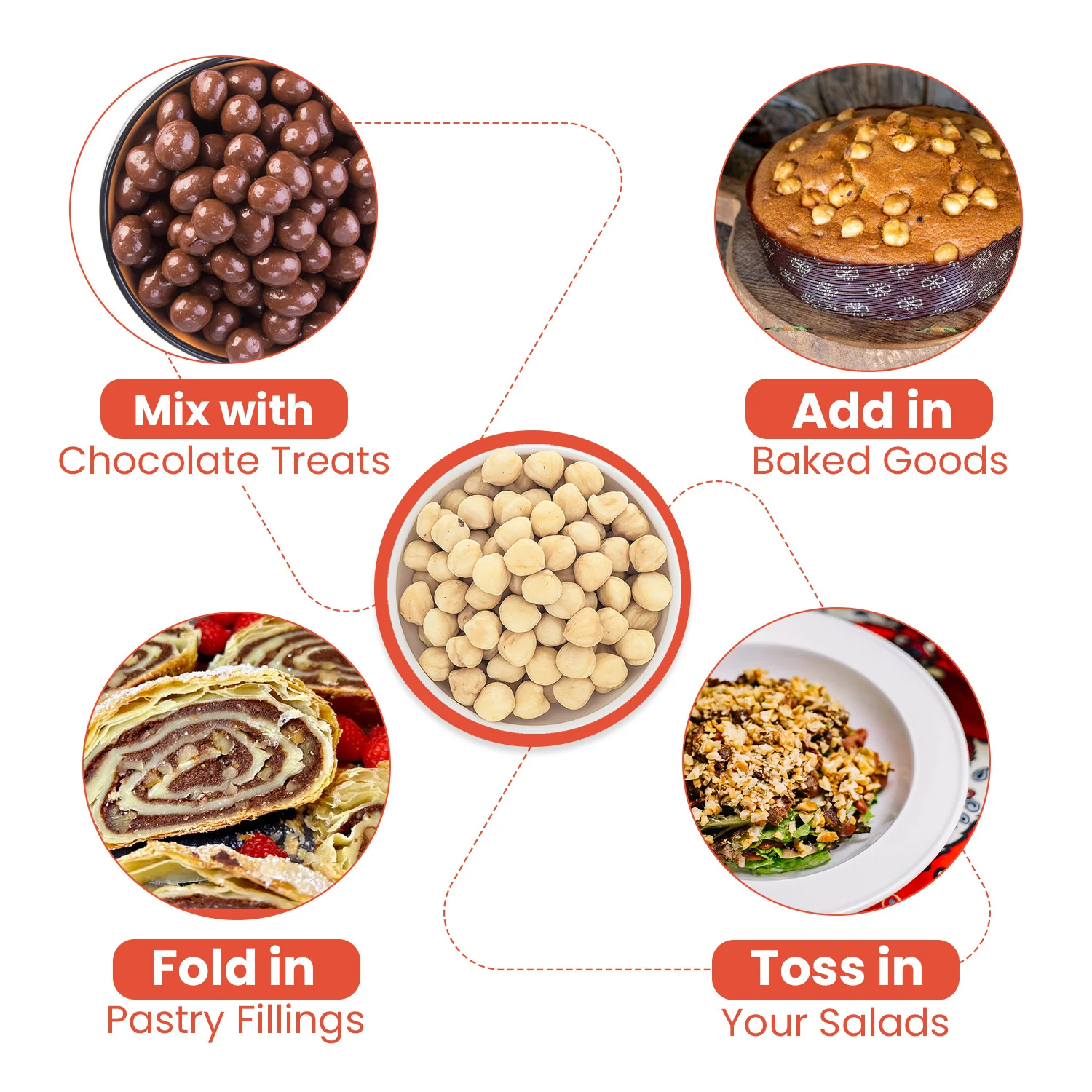 Nutraj Hazelnut Plain 100gm - Image 5