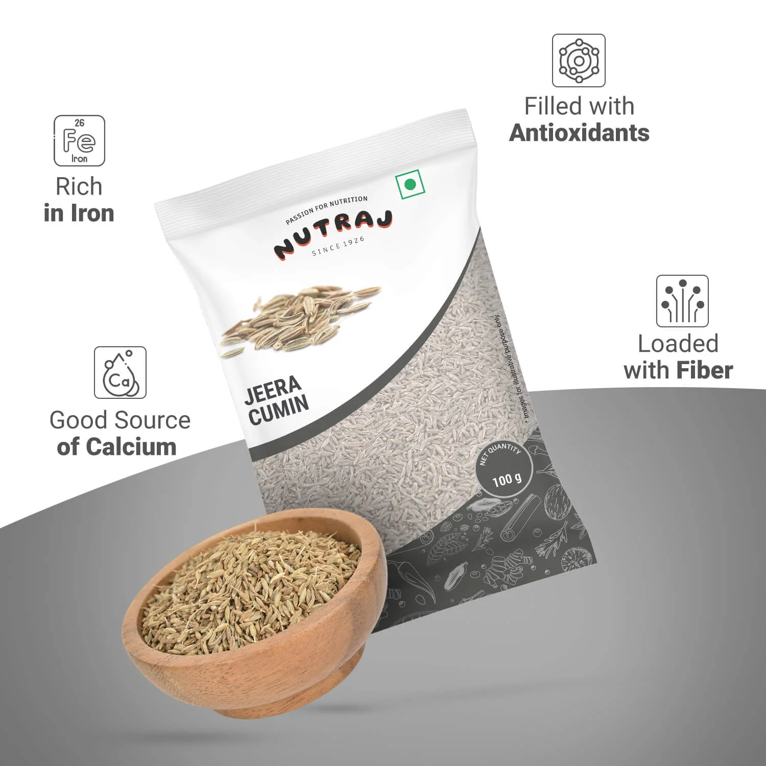 Nutraj Cumin Seeds (Jeera) 100gm - Image 4