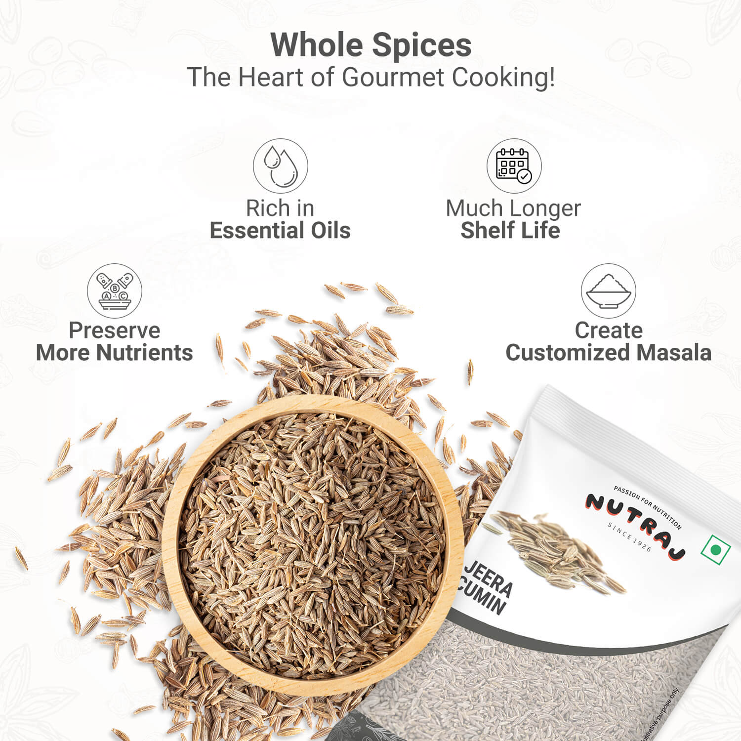 Nutraj Cumin Seeds (Jeera) 100gm - Image 5