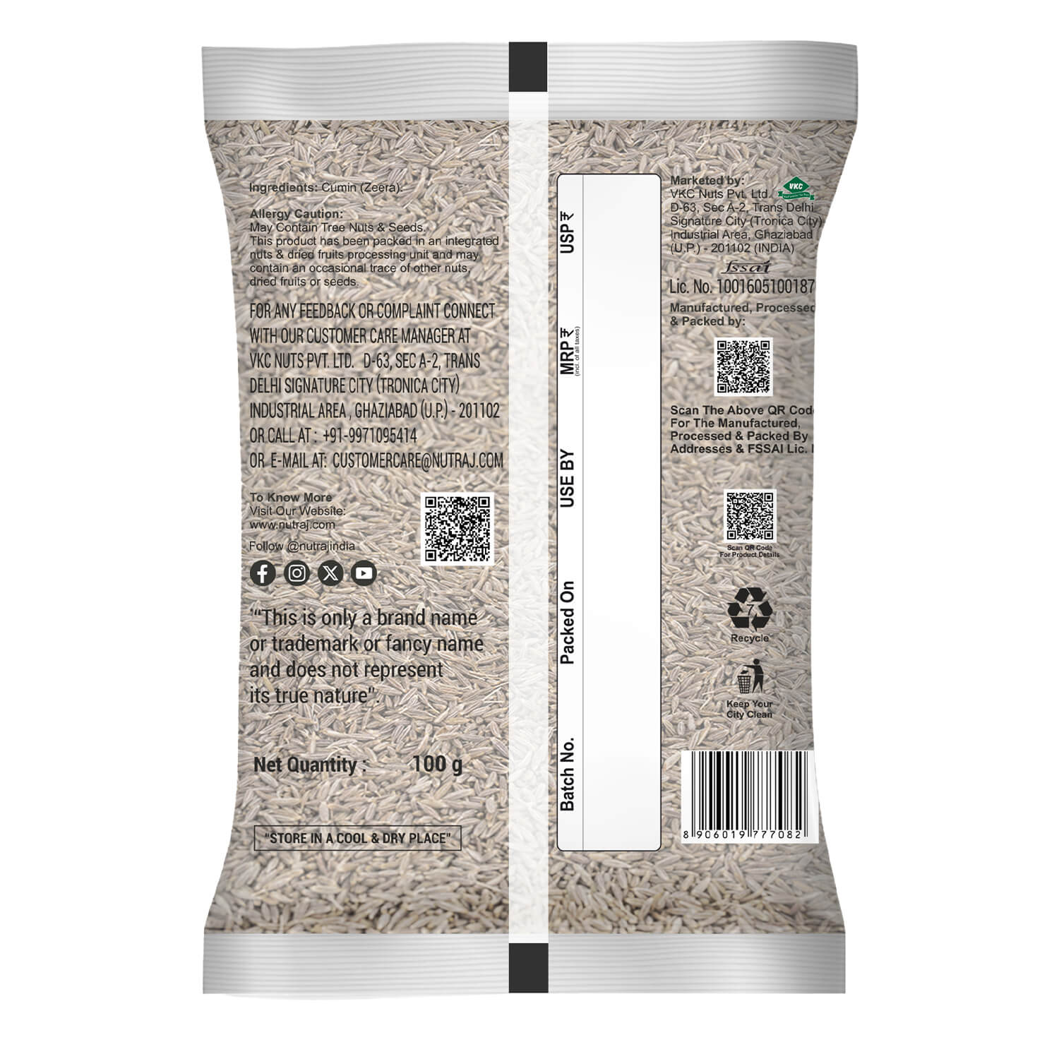 Nutraj Cumin Seeds (Jeera) 100gm - Image 8