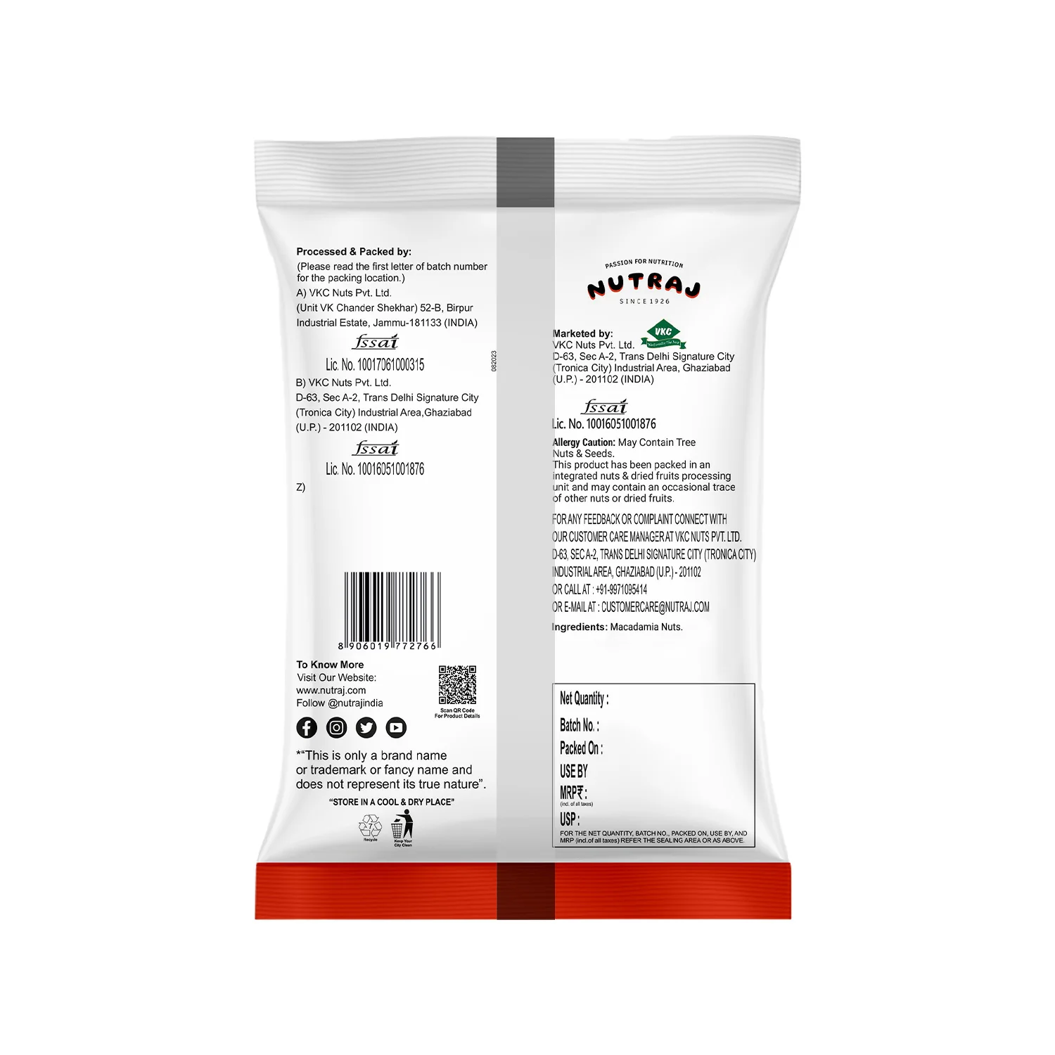 Nutraj Macadamia Nuts 100gm - Image 3