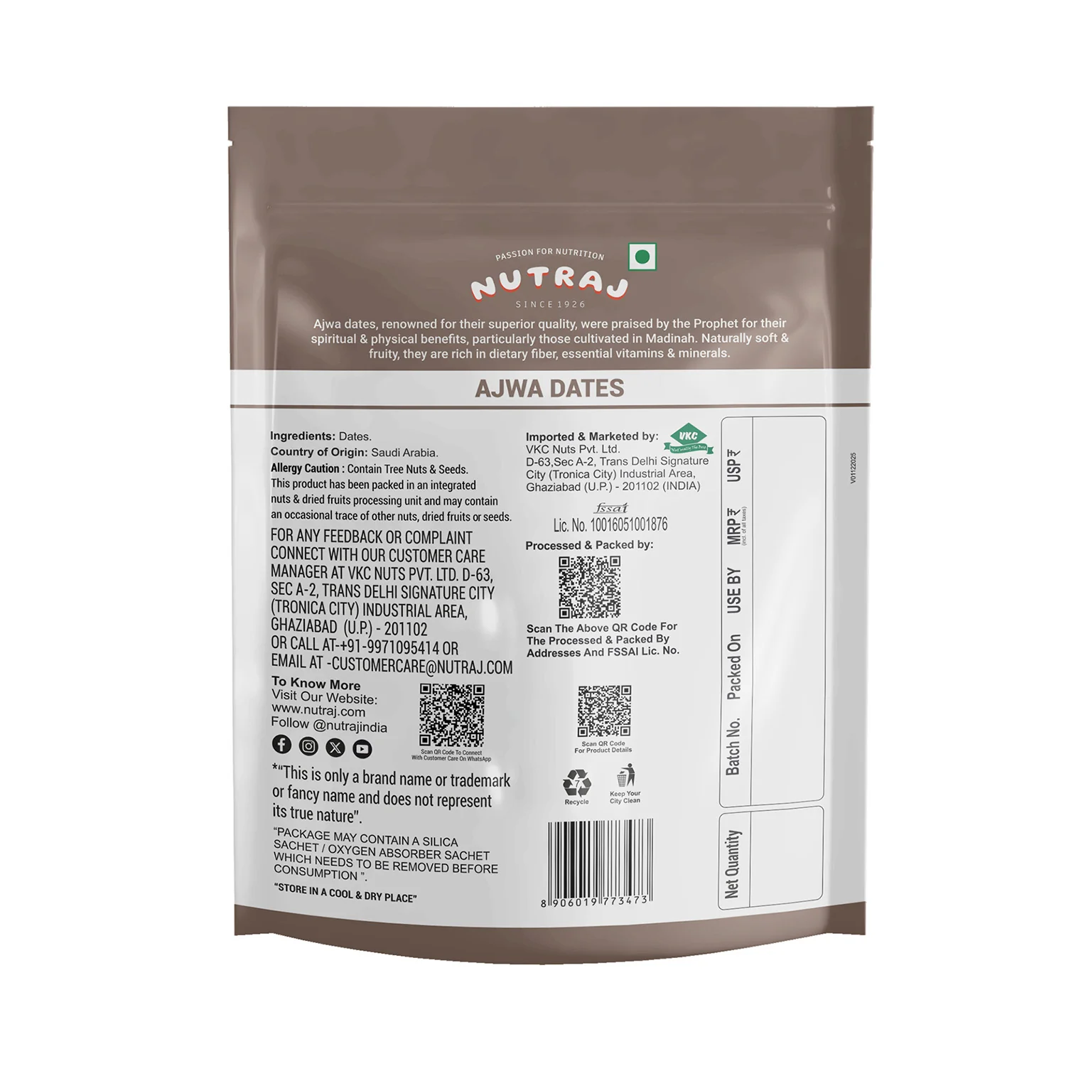 Nutraj Ajwa Dates Khajoor 500 gm - Image 3