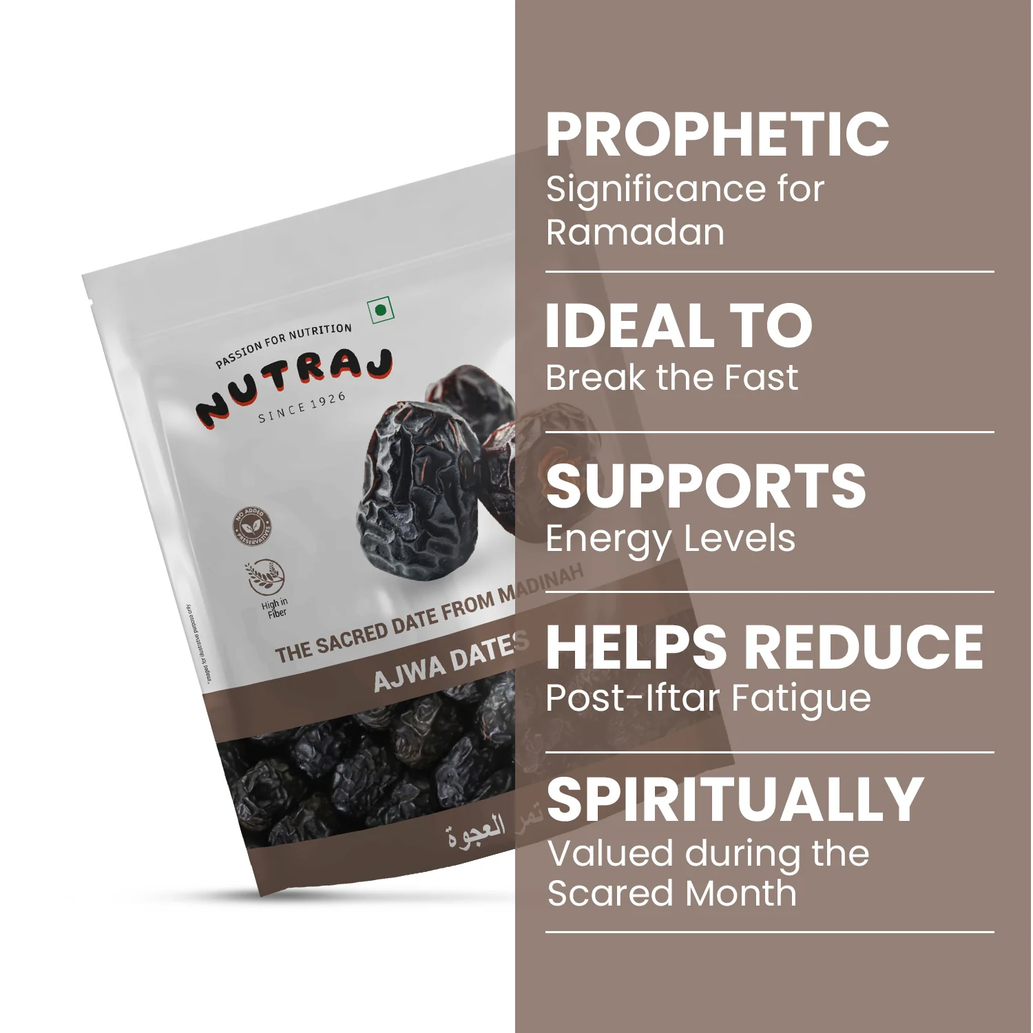 Nutraj Ajwa Dates Khajoor 500 gm - Image 6
