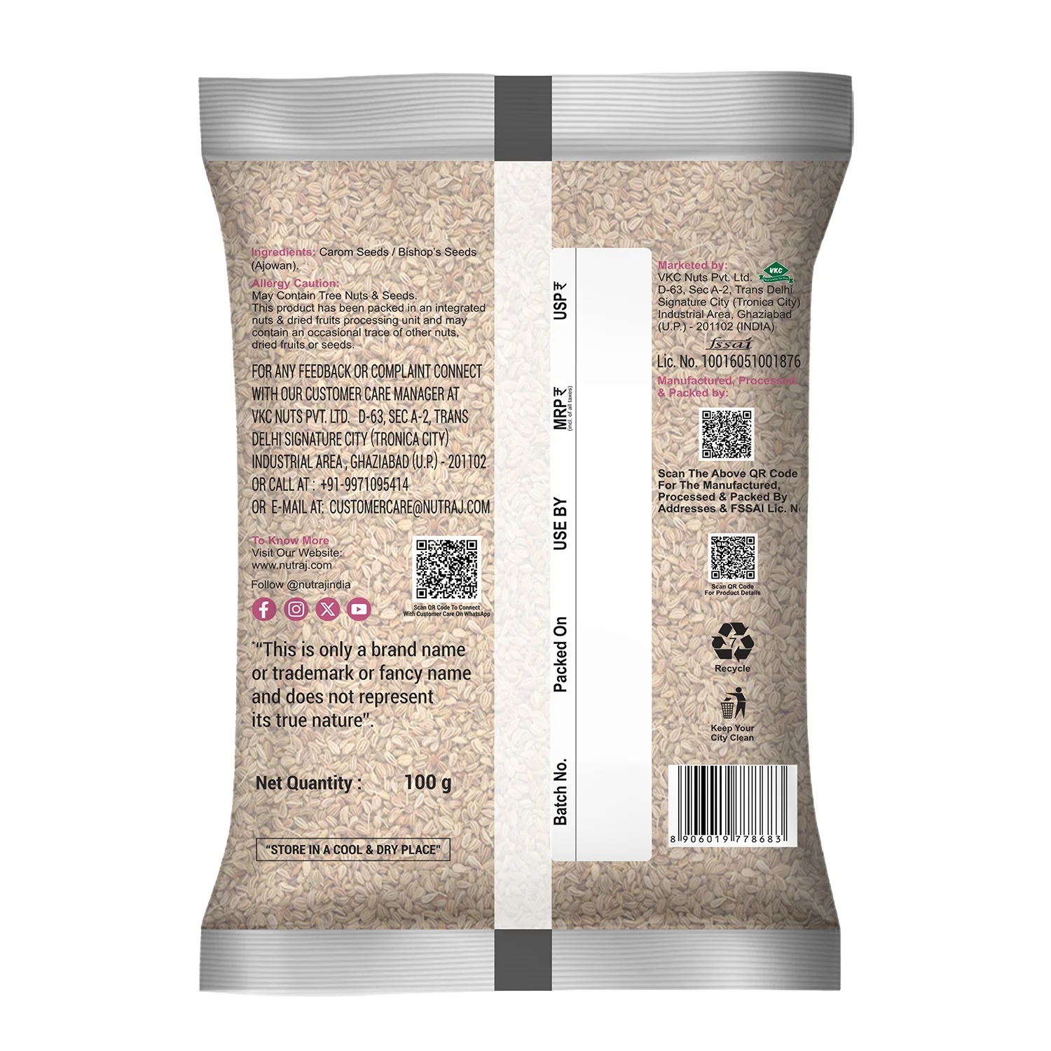 Nutraj Ajwain (Bishop's Seeds) 100g - Image 4