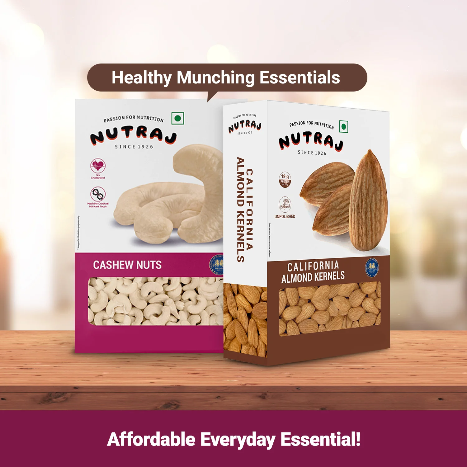 Nutraj Dry Fruits Combo 400g – California Almonds and Cashews 200g Each - Image 2