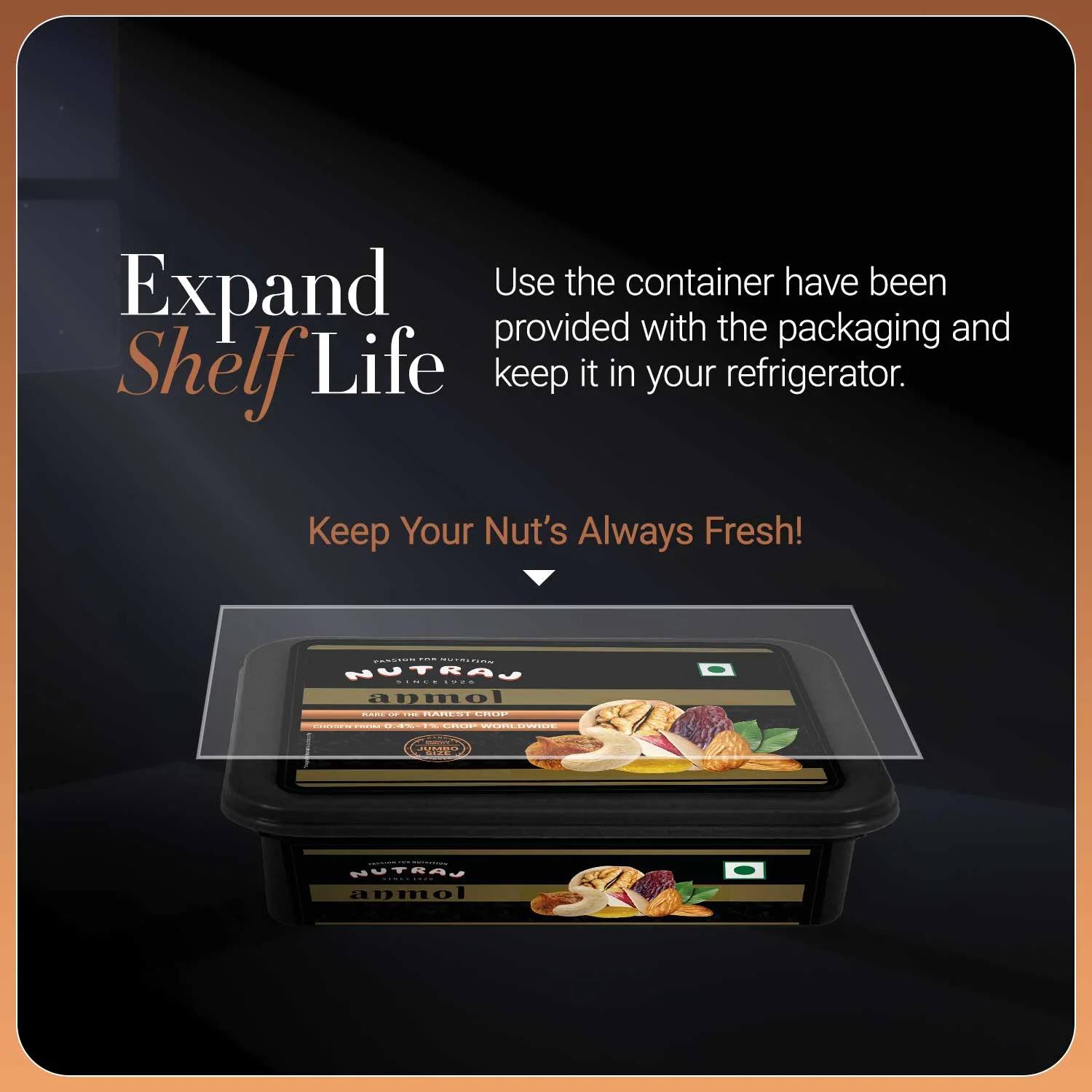 Nutraj Anmol Jumbo Size Mamra Almonds 500gm - Image 8