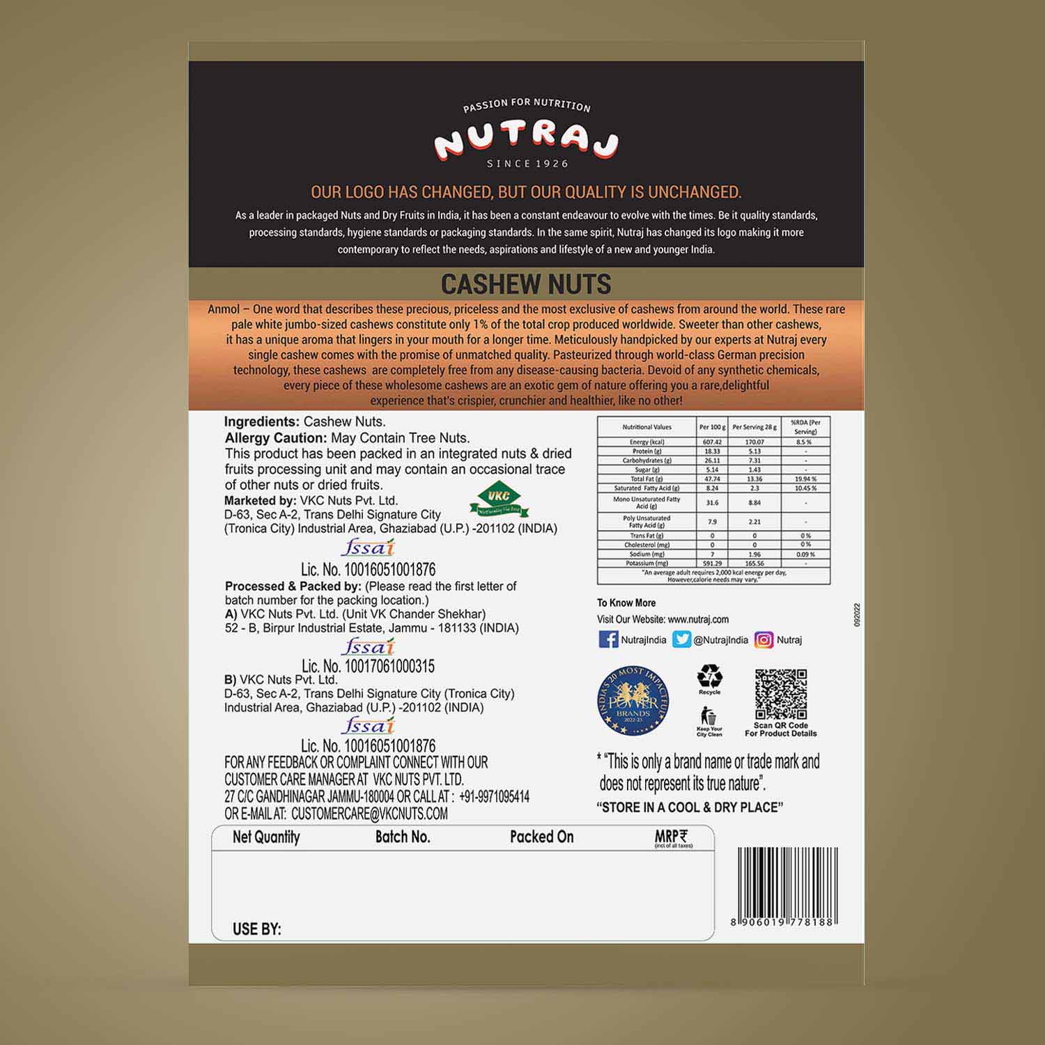 Nutraj Anmol Medjool Dates, Sonora Almond Kernel & Jumbo Cashew Nuts Combo Pack 1.5kg - Image 6
