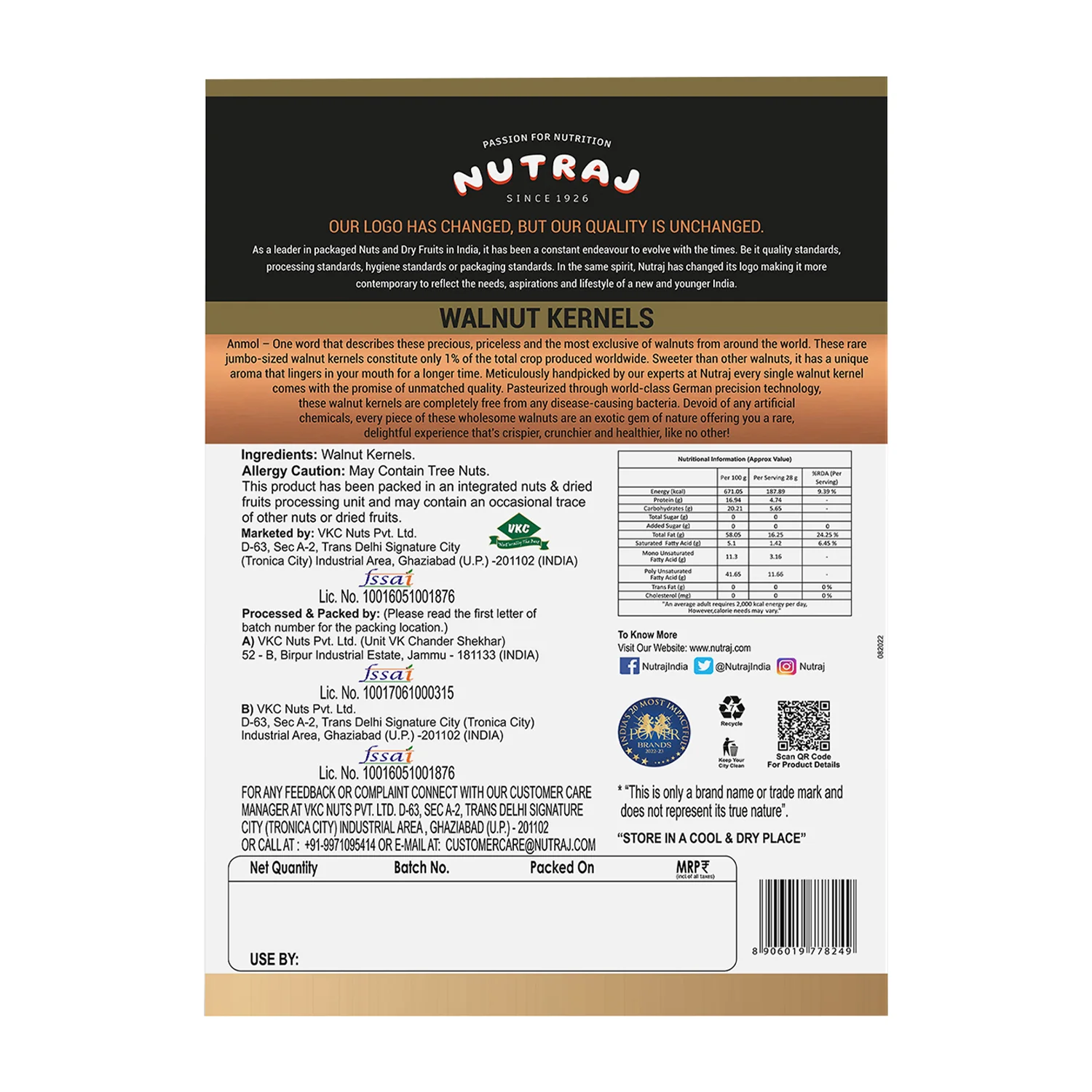 Nutraj Anmol Premium Walnut Kernel (Jumbo Size - Rare Crop - Natural) 500gm - Image 9