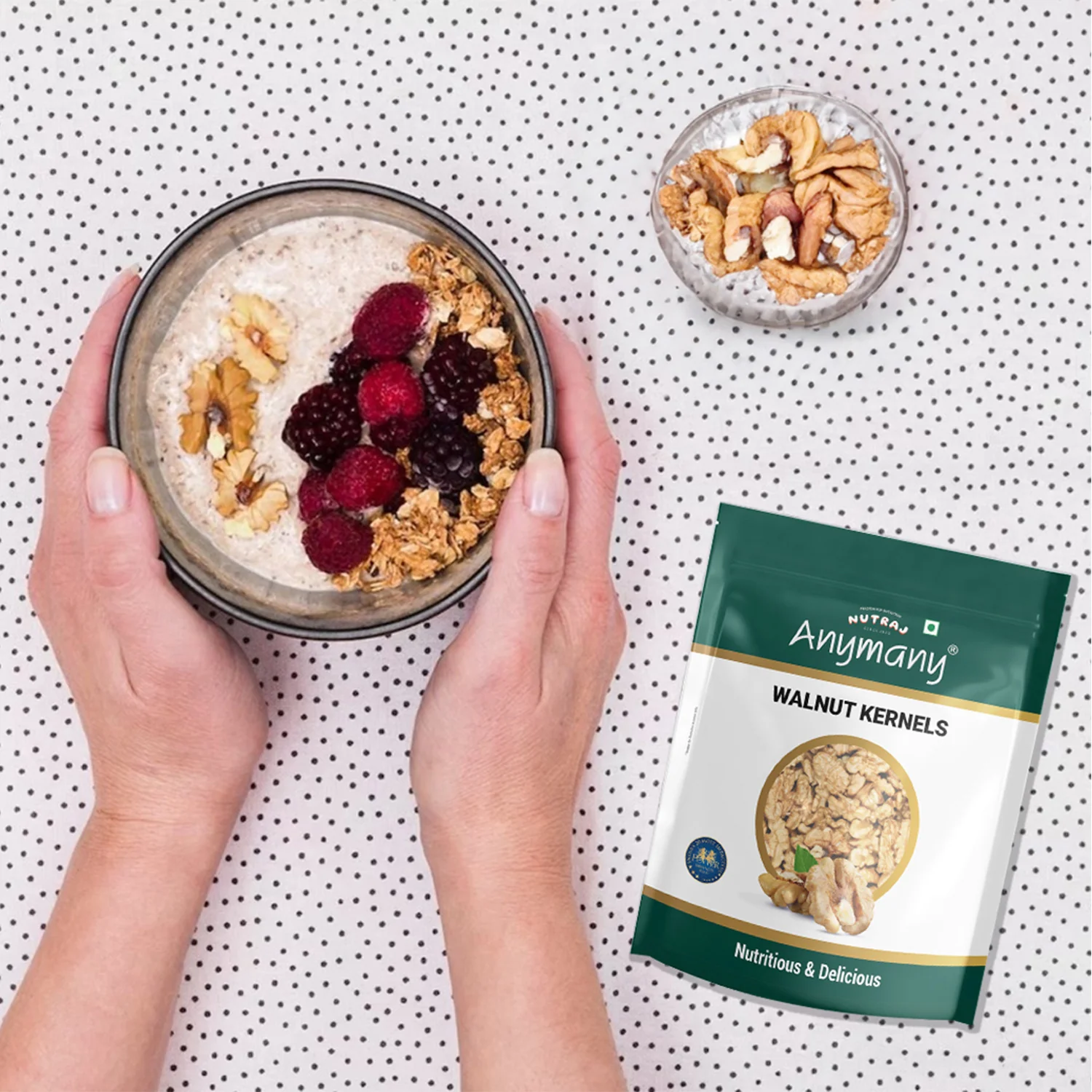 Nutraj Anymany Walnut Kernels 400gm - Image 9