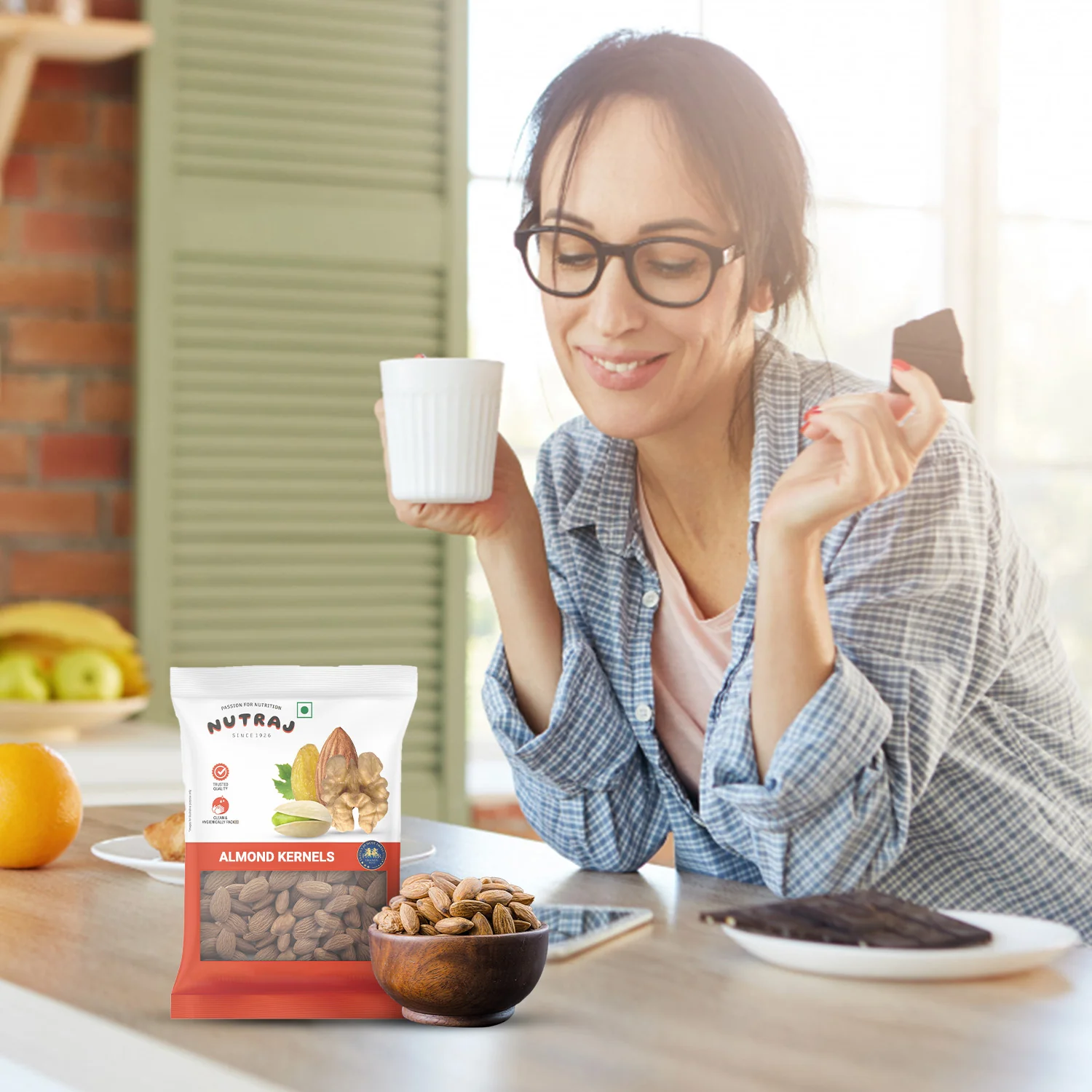Nutraj Australian Almonds Kernel 100g - Image 5