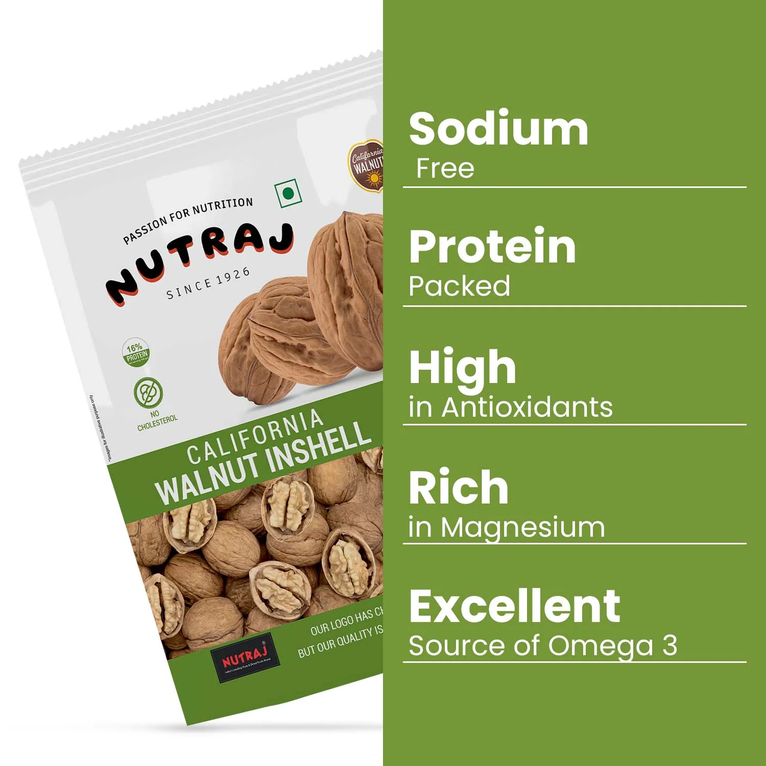 Nutraj California Walnut Inshell 1kg - Image 4