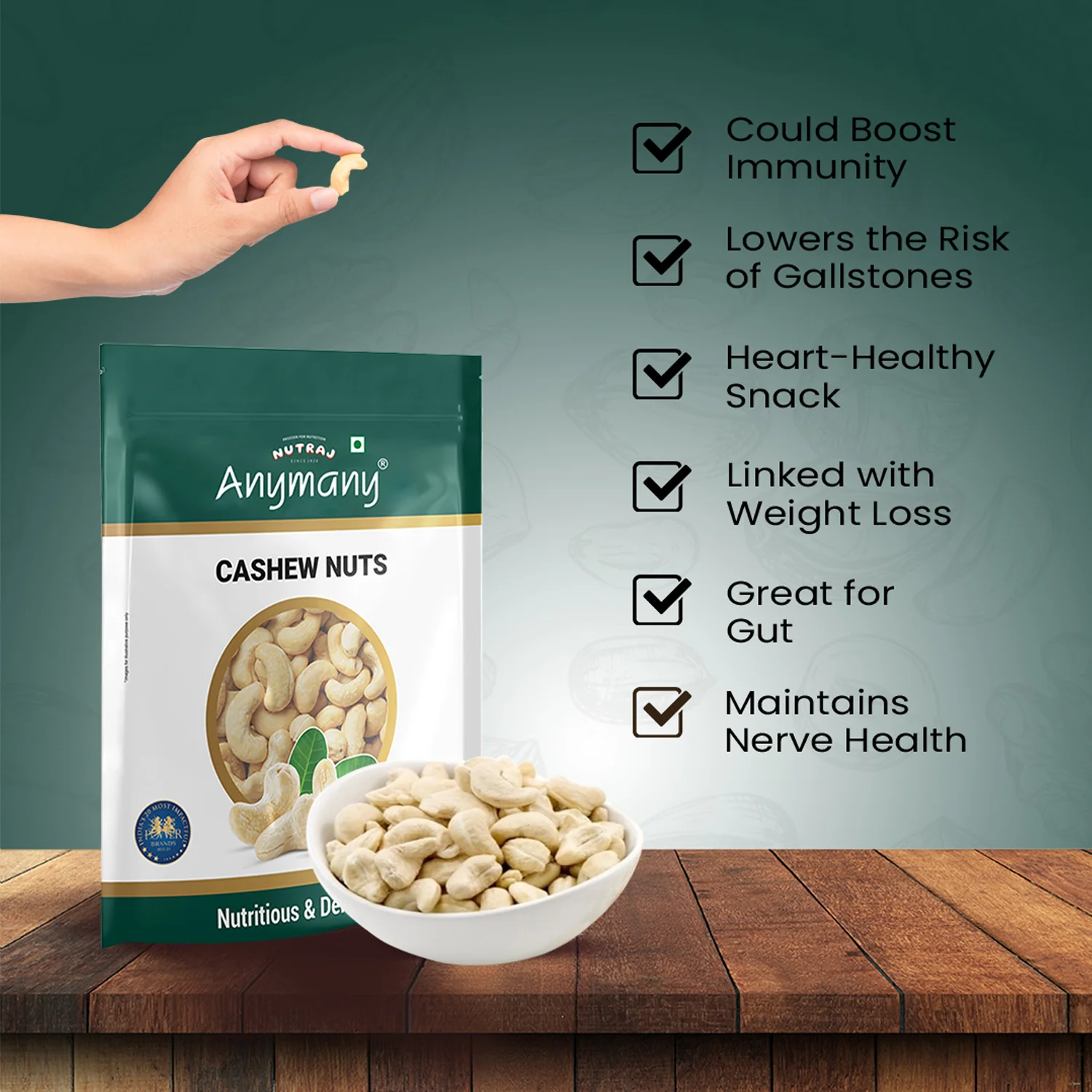 Nutraj Cashew (Kaju) 500g - Image 4