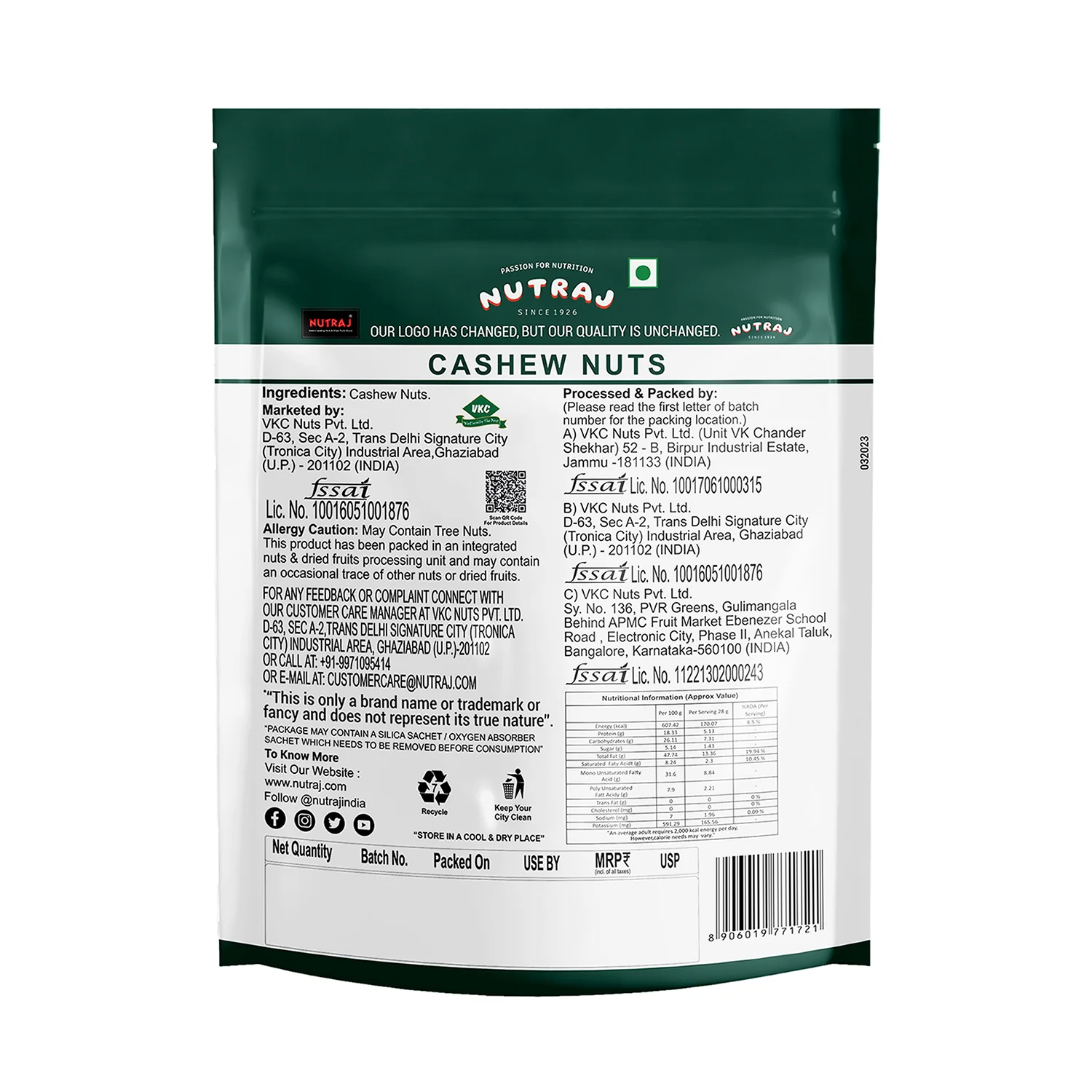 Nutraj Cashew (Kaju) 500g - Image 7
