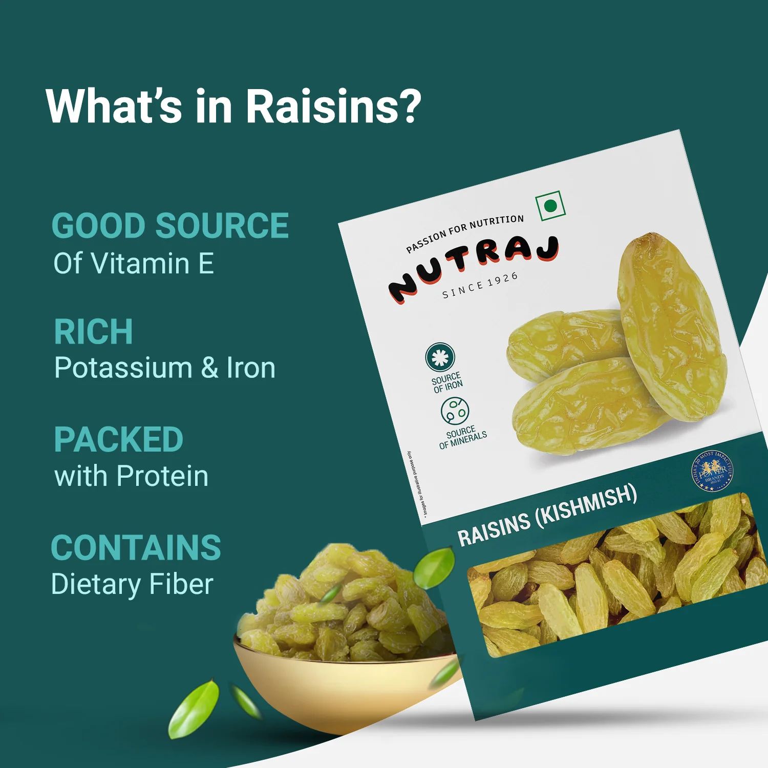 Nutraj Dry Fruits Combo 400g – Cashews and Raisins 200g Each - Image 4