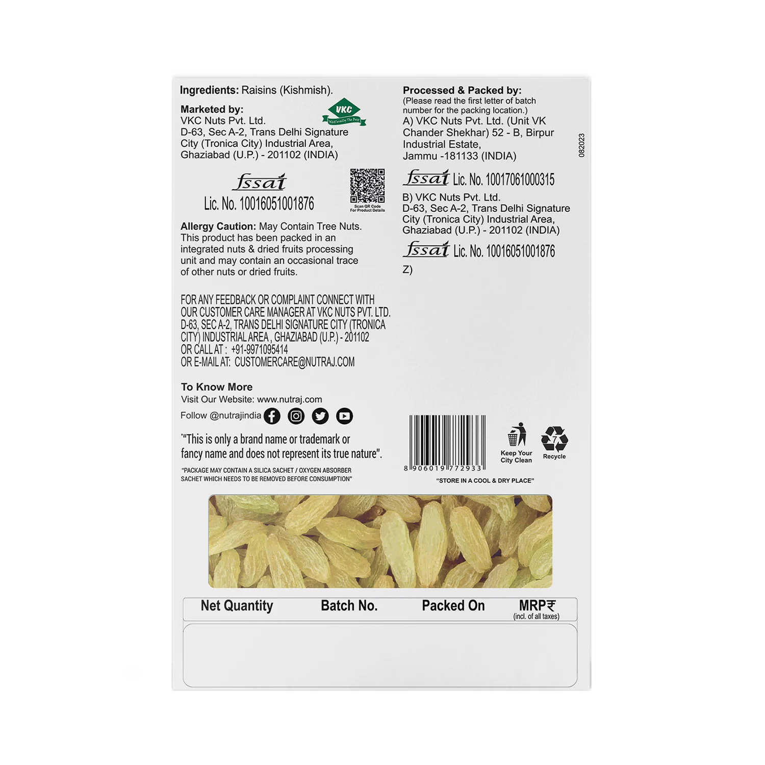 Nutraj Dry Fruits Combo 400g – Cashews and Raisins 200g Each - Image 6