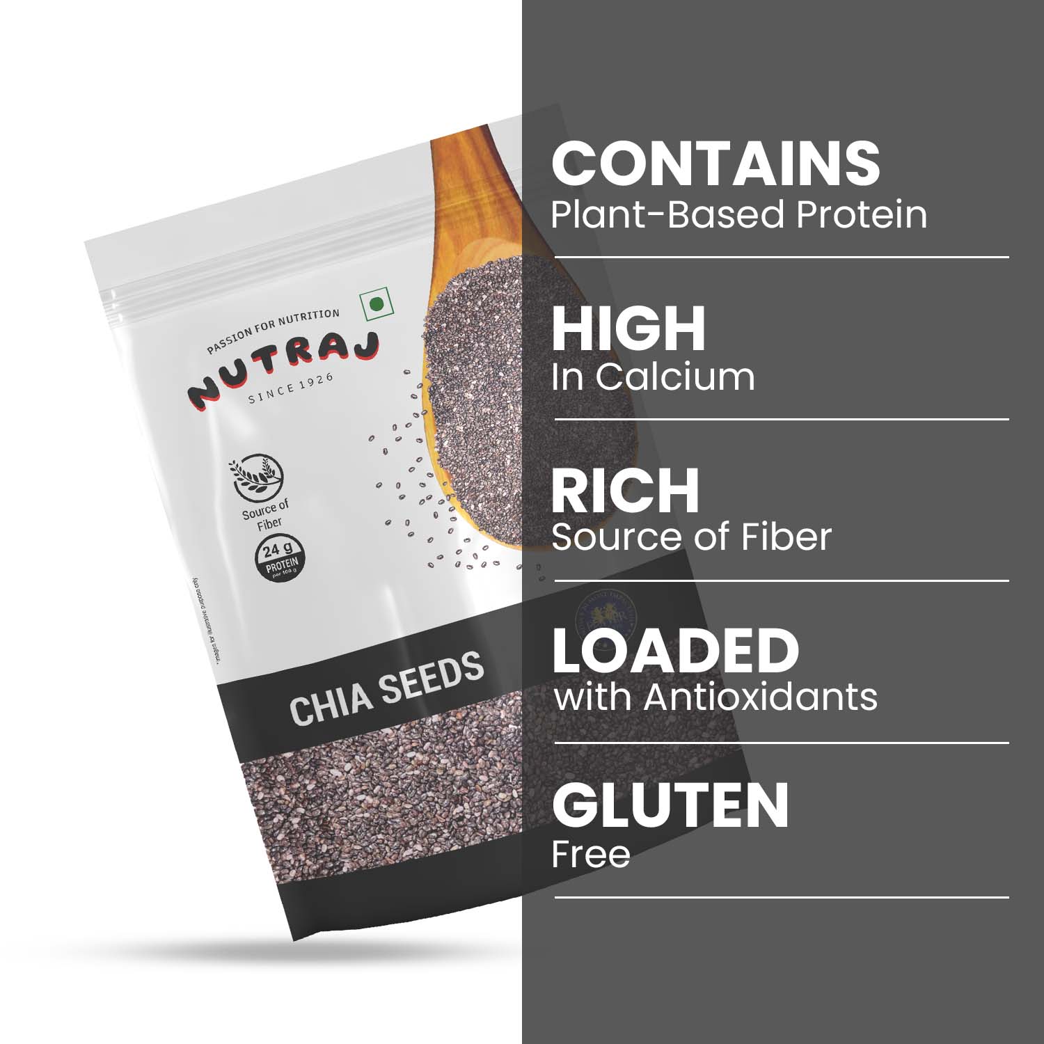 Nutraj Chia Seeds 200gm - Image 5
