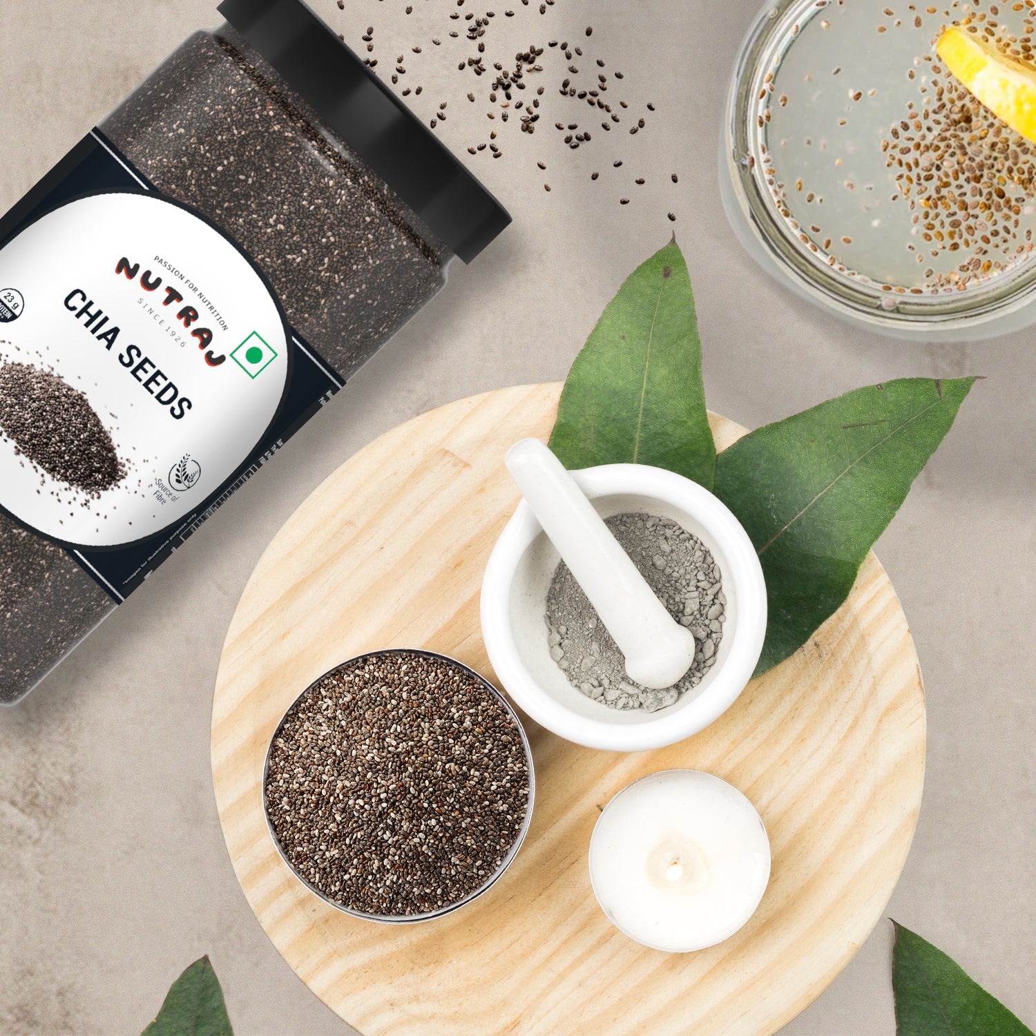 Nutraj Chia Seeds 500g Jar - Image 7