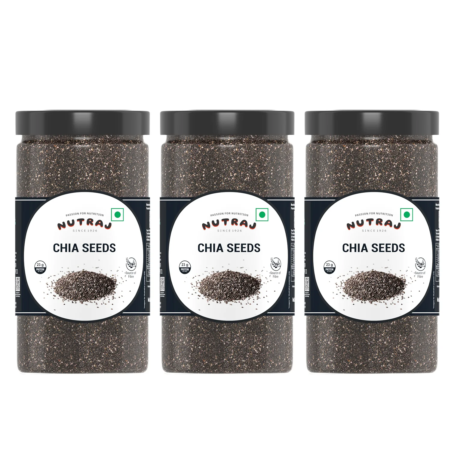 Nutraj Chia Seeds 500g Jar - Image 8