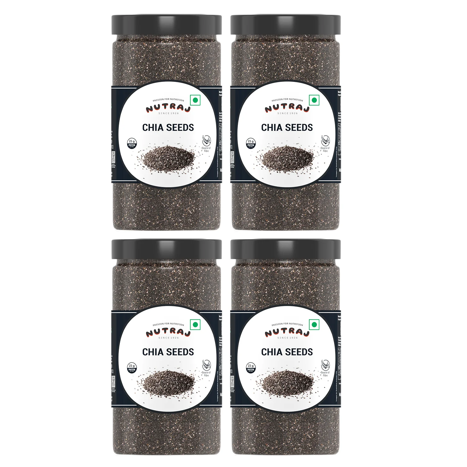 Nutraj Chia Seeds 500g Jar - Image 9