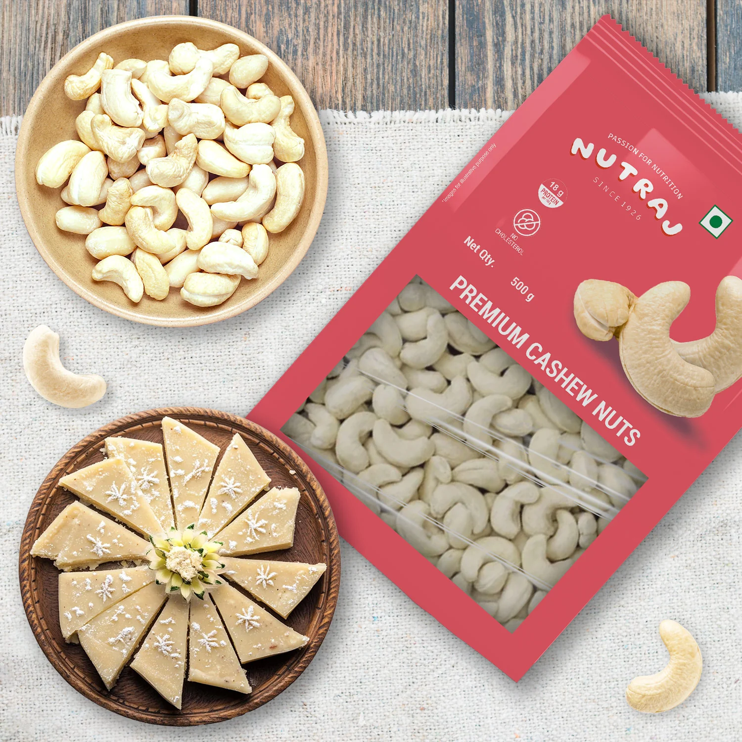 Nutraj Premium Cashew Nuts (Kaju) 500gm (W240) - Image 7