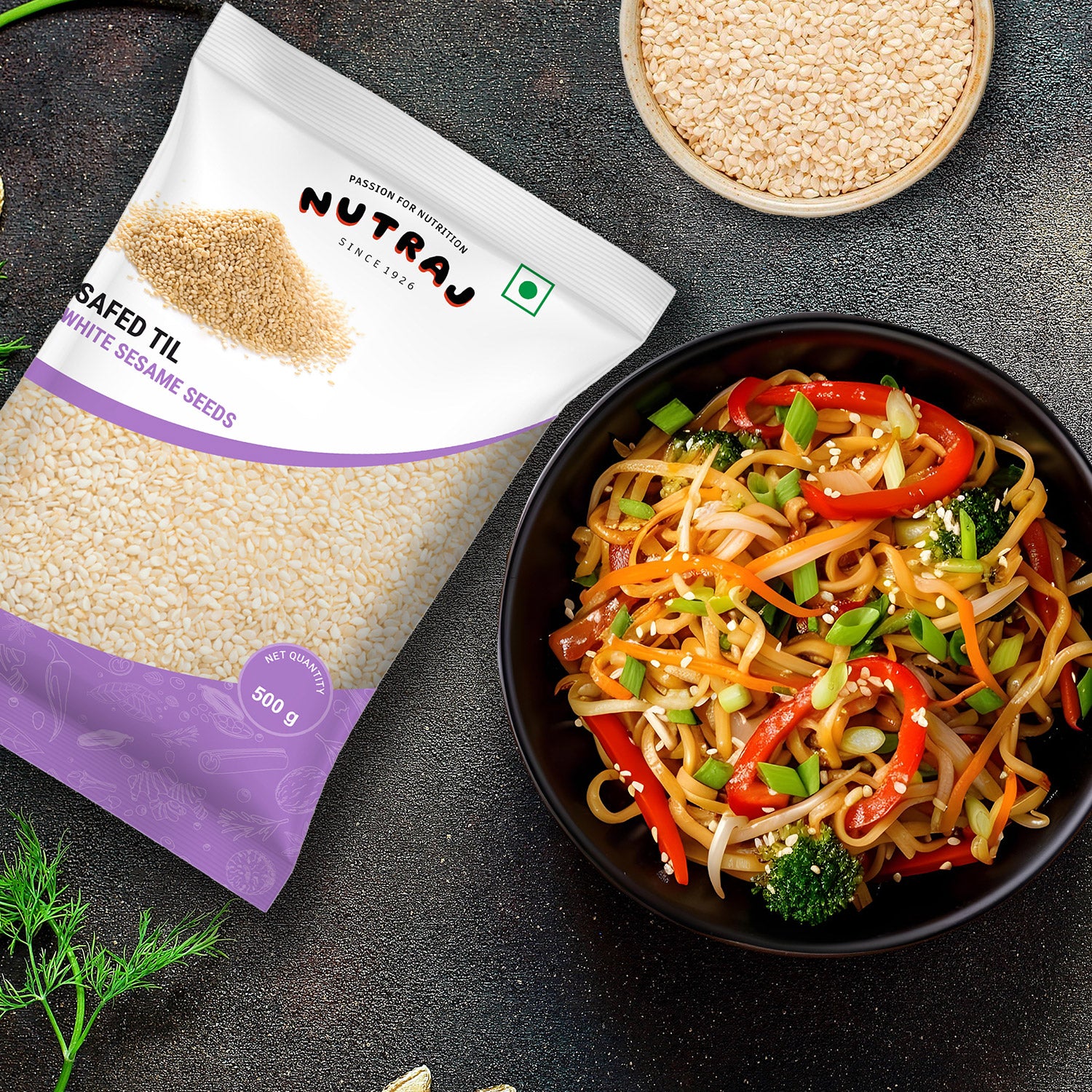 Nutraj Classic White Sesame Seeds (Safed Til) 500g - Image 5