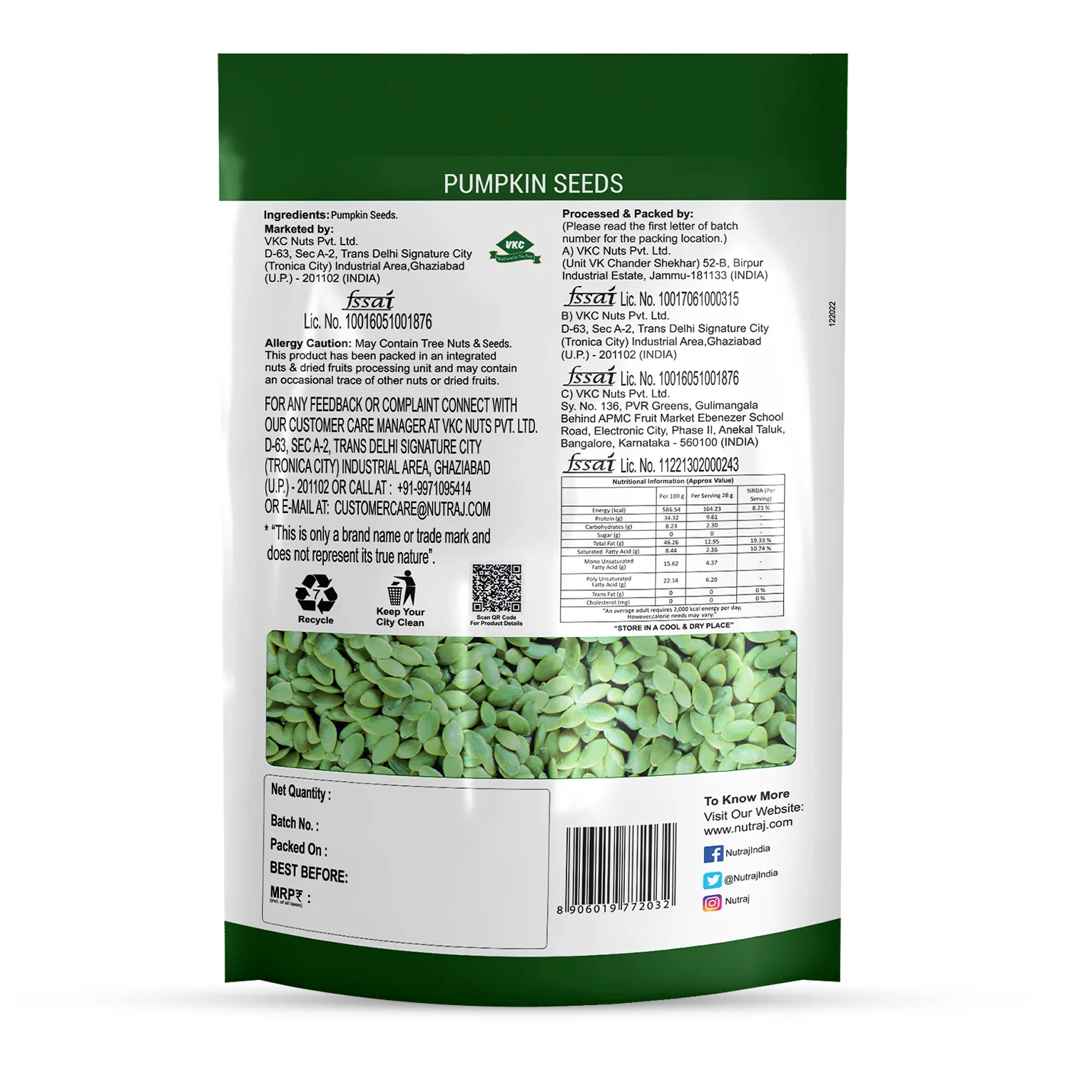 Nutraj Seeds 800g Combo - Pack of 4 (Pumpkin Seeds 200g, Chia Seeds 200g, Flax Seeds 200g & Sunflower Seeds 200g) - Image 6
