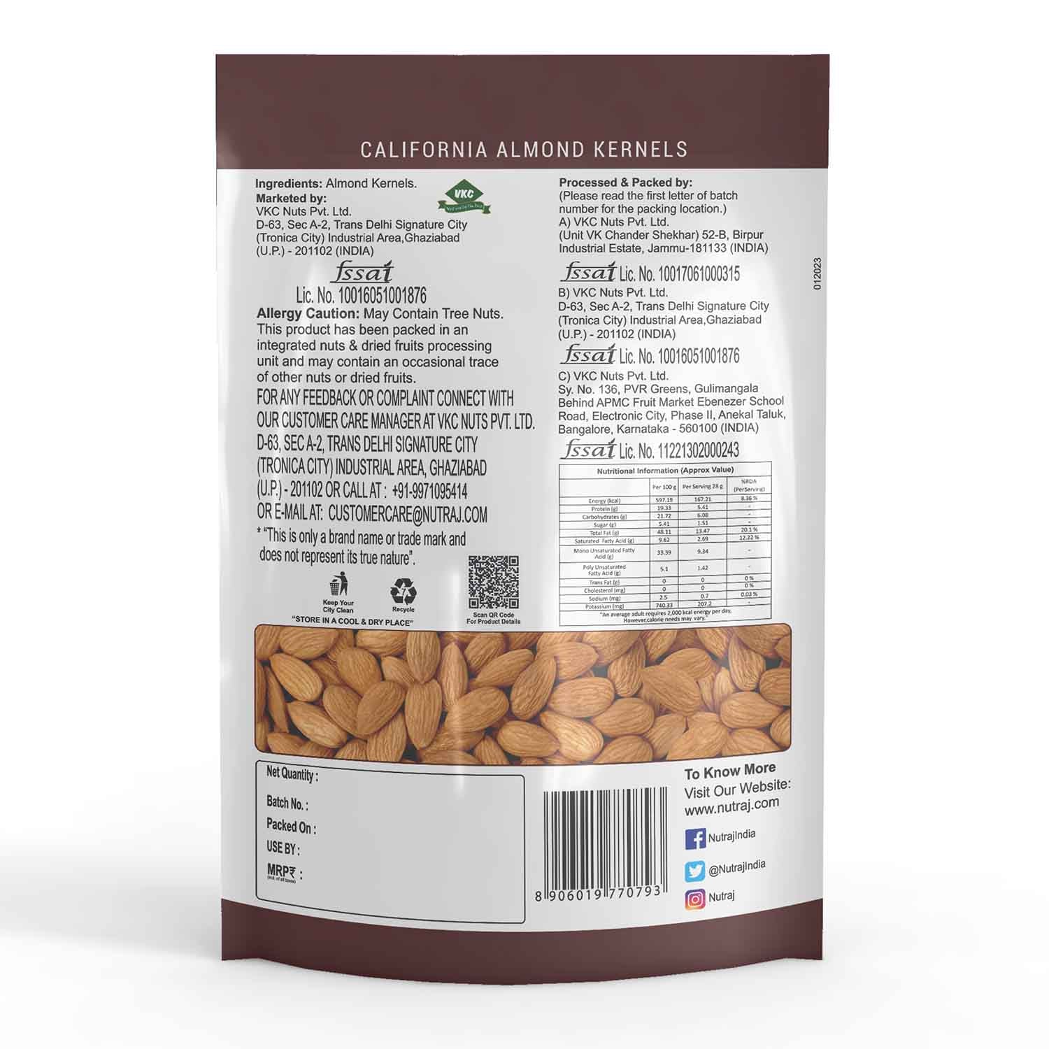 Nutraj Daily Needs Dry Fruits Pack 1kg (Almonds, Cashews, Pistachios, Raisins (Each 250g) - Image 3