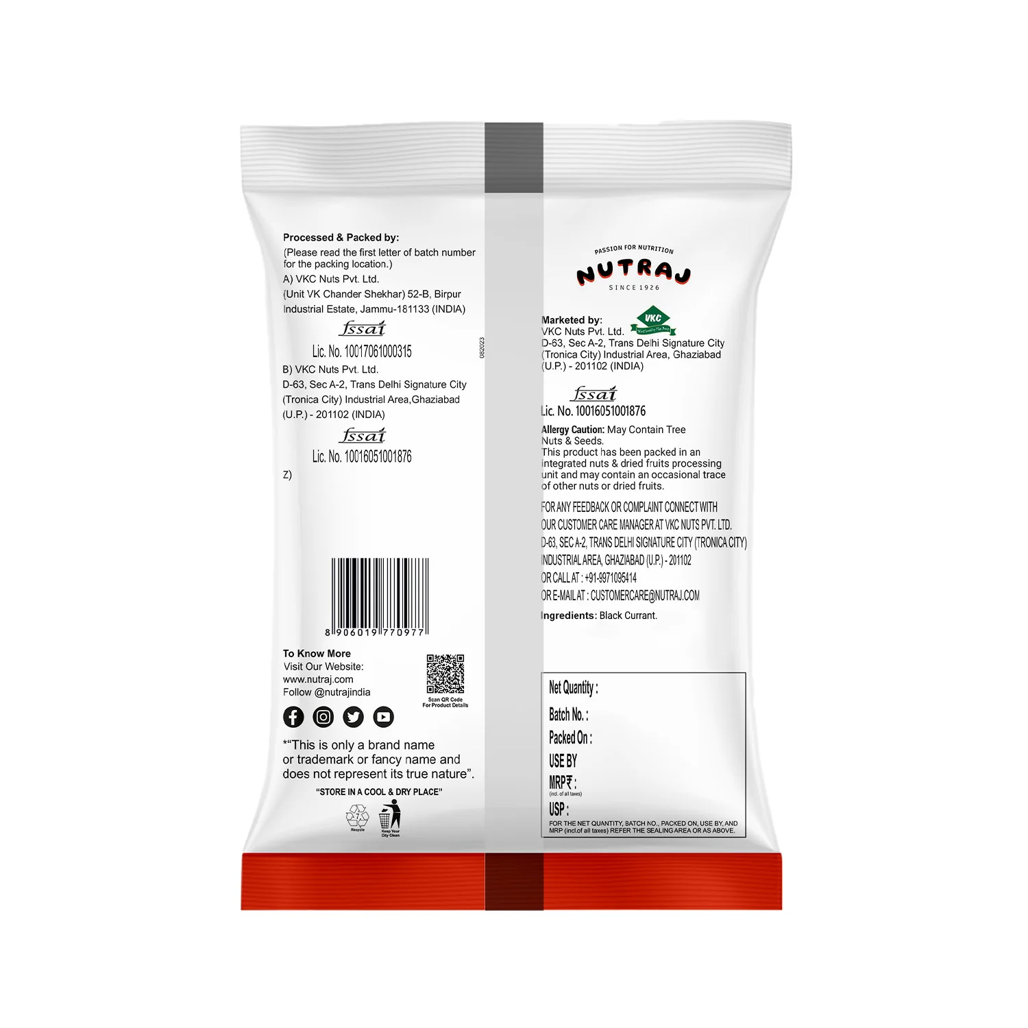 Nutraj Dried Black Currant 100gm - Image 3