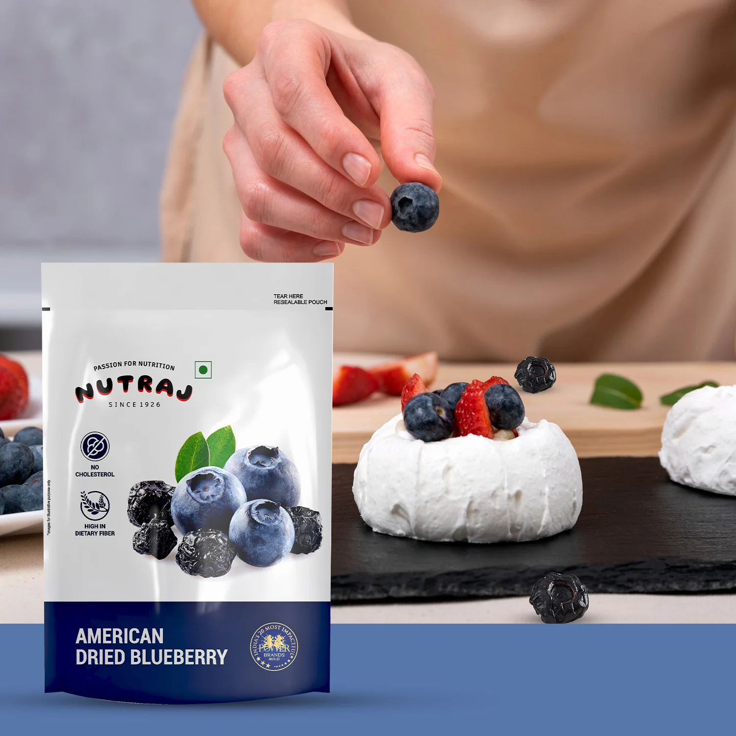 Nutraj Dried Blueberries 150gm – Naturally Sweet & Delicious Snack - Image 7