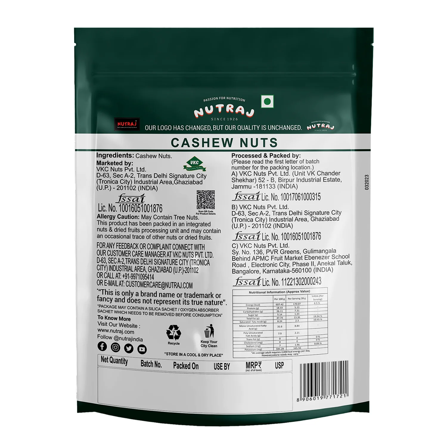 Nutraj Dry Fruits Combo 1 Kg - Cashews and Round Raisins 500g each - Image 5