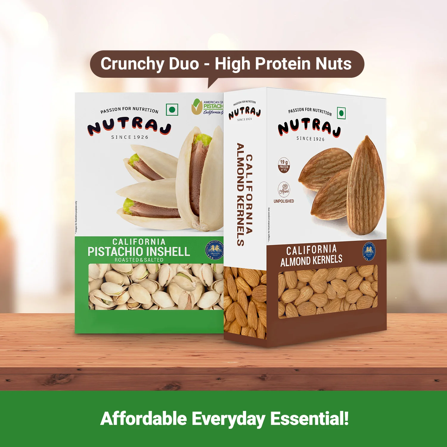 Nutraj Dry Fruits Combo 400g - California Almonds, Pista 200g Each - Image 2