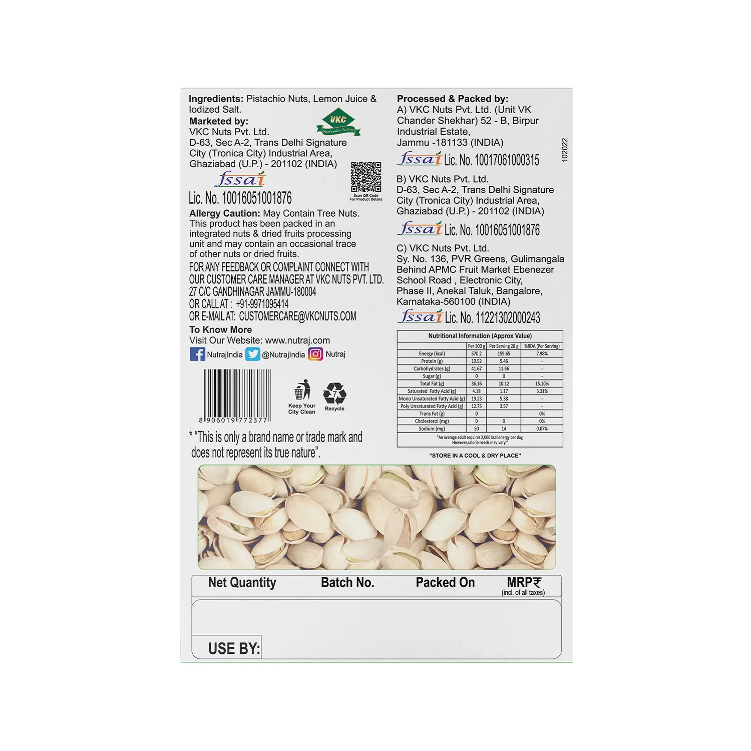 Nutraj Dry Fruits Combo 400g - California Almonds, Pista 200g Each - Image 6