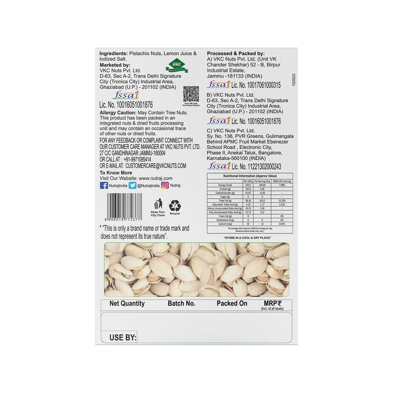 Nutraj Dry Fruits Combo 800g β Almonds, Cashews, Raisins & Roasted Pista (200g Each) - Image 10