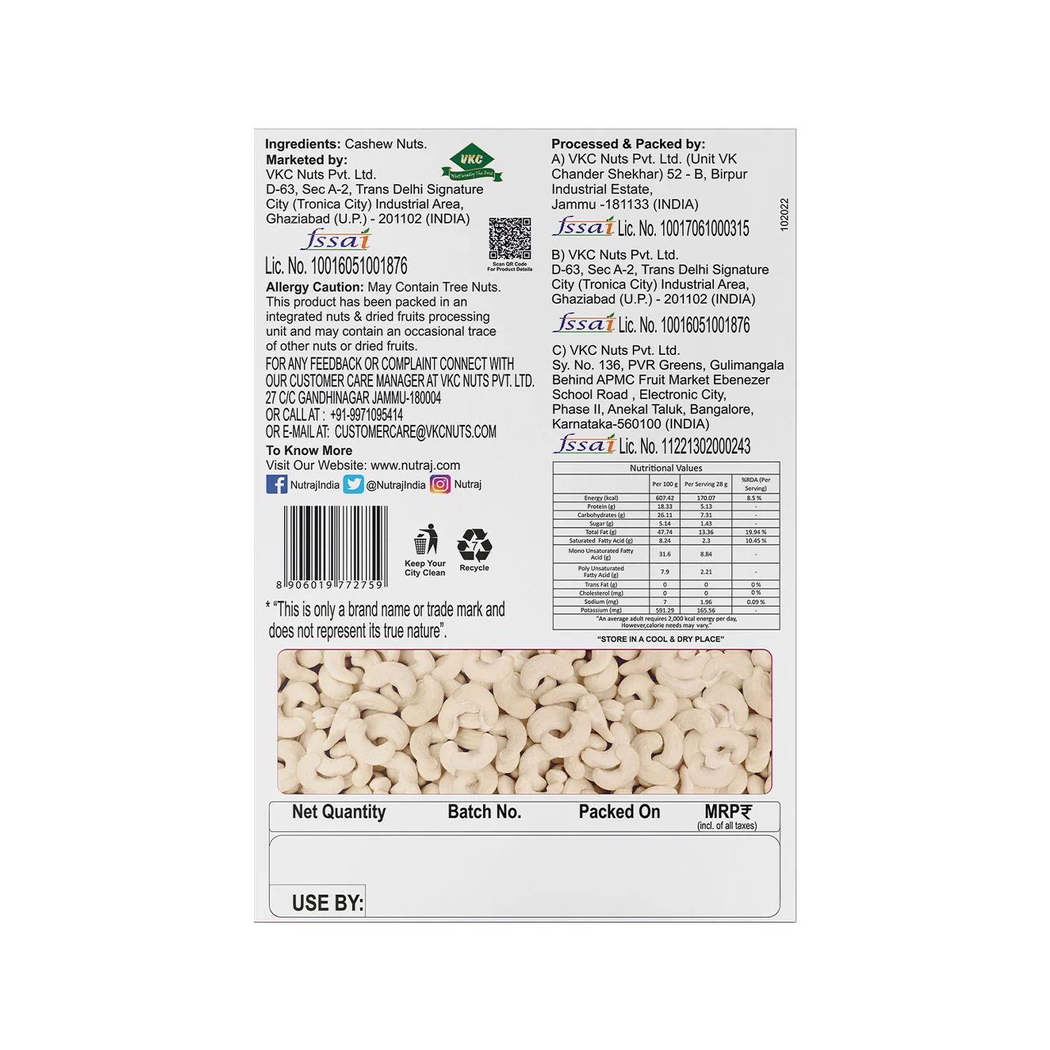 Nutraj Dry Fruits Combo 800g β Almonds, Cashews, Raisins & Roasted Pista (200g Each) - Image 8