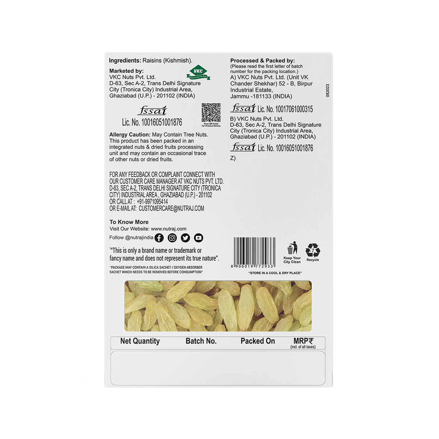 Nutraj Dry Fruits Combo 800g β Almonds, Cashews, Raisins & Roasted Pista (200g Each) - Image 9