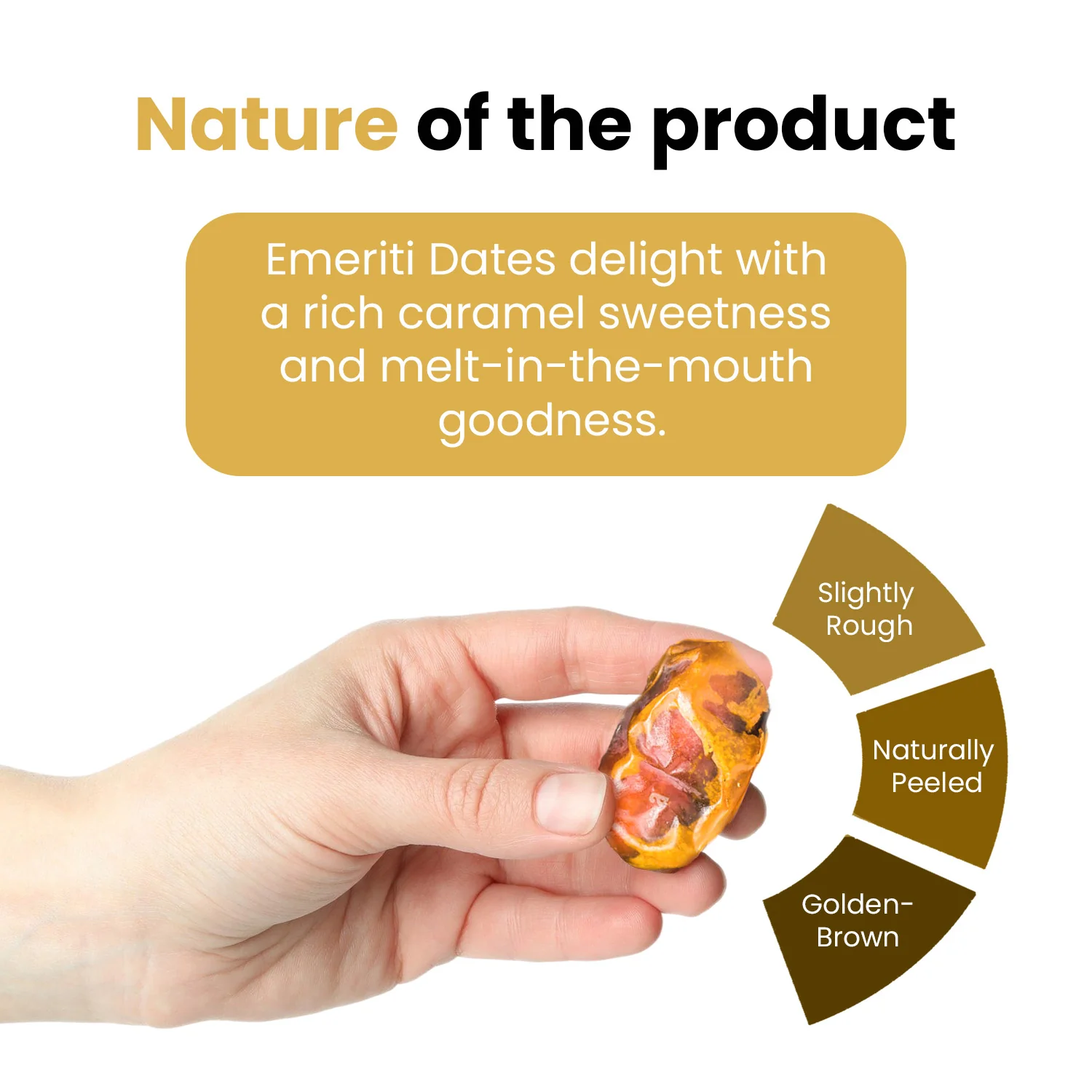 Nutraj Emirate Dates 500g Pouch | Khajoor | Khajur - Image 5