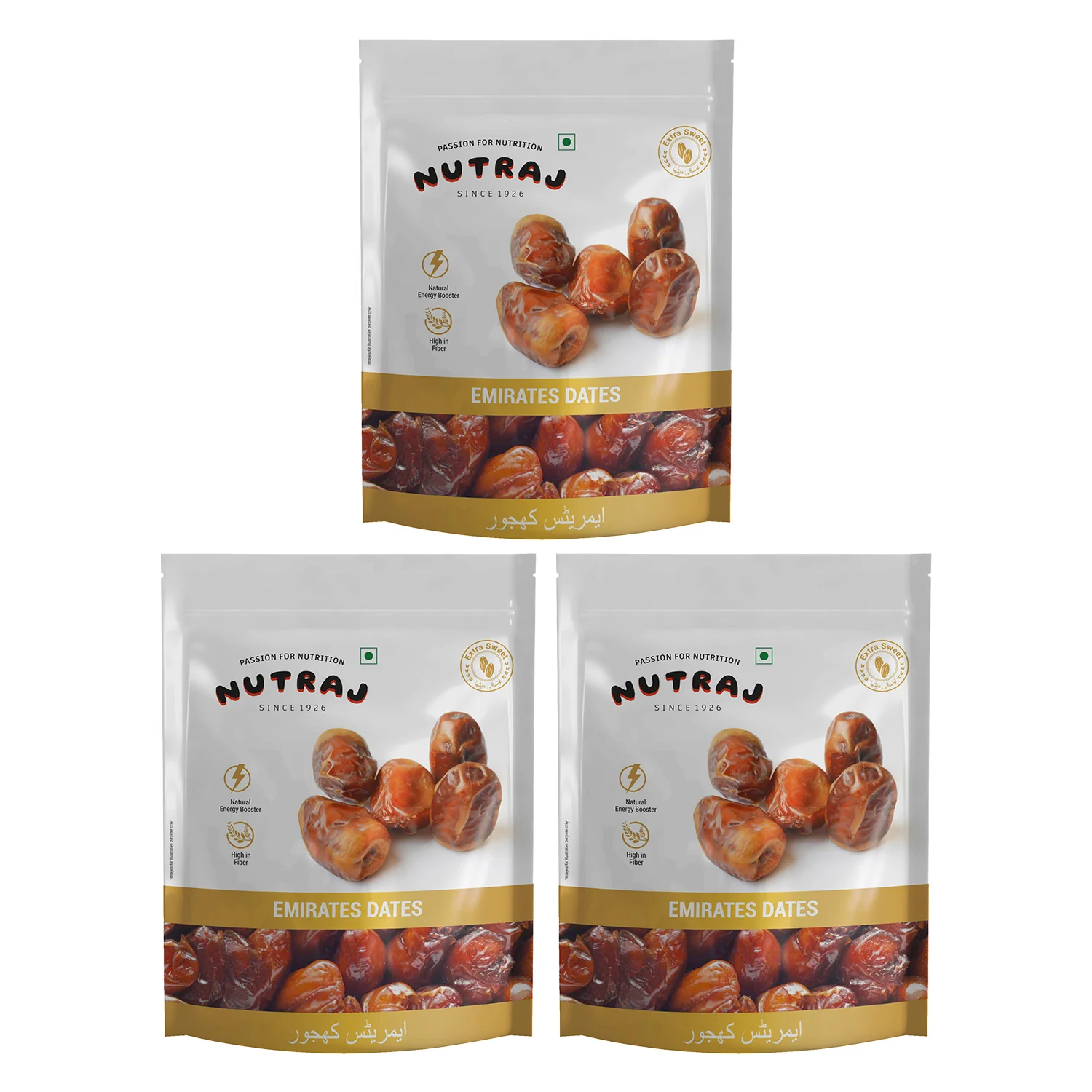 Nutraj Emirate Dates 500g Pouch | Khajoor | Khajur - Image 9