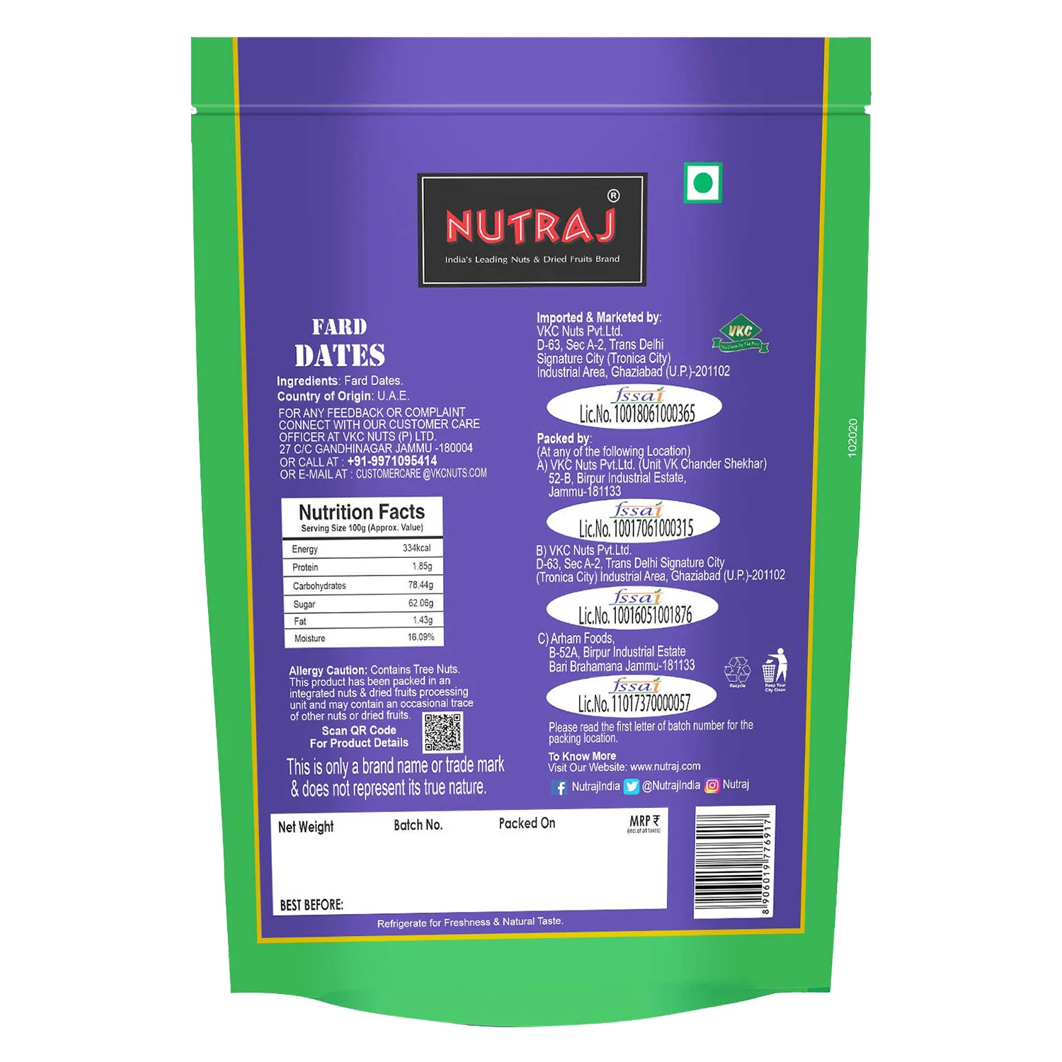 Nutraj 100% Premium Fard Dates 500gm (Khajur/Khajoor) - Image 8