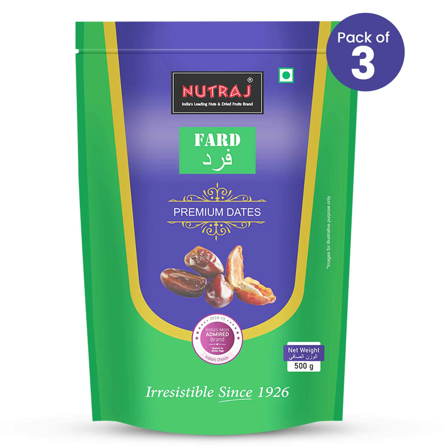 Nutraj 100% Premium Fard Dates 500gm (Khajur/Khajoor) - Image 9