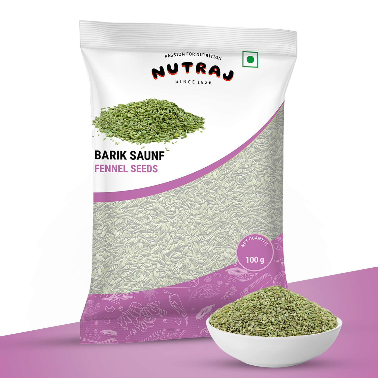 Nutraj Fennel Seeds (Barik Saunf) 100gm - Image 3