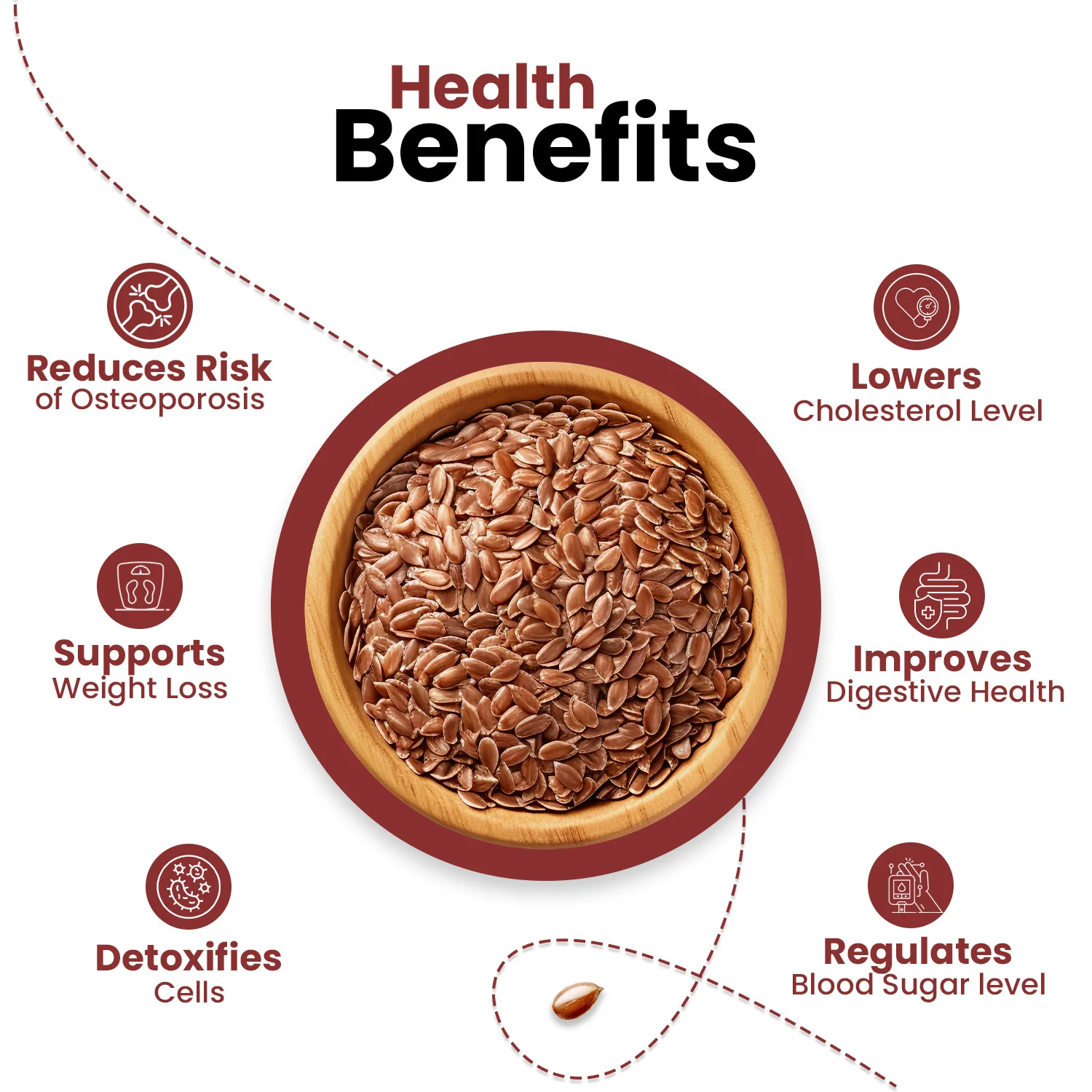 Nutraj Flax Seeds (Alsi Seeds) 200gm - Image 5