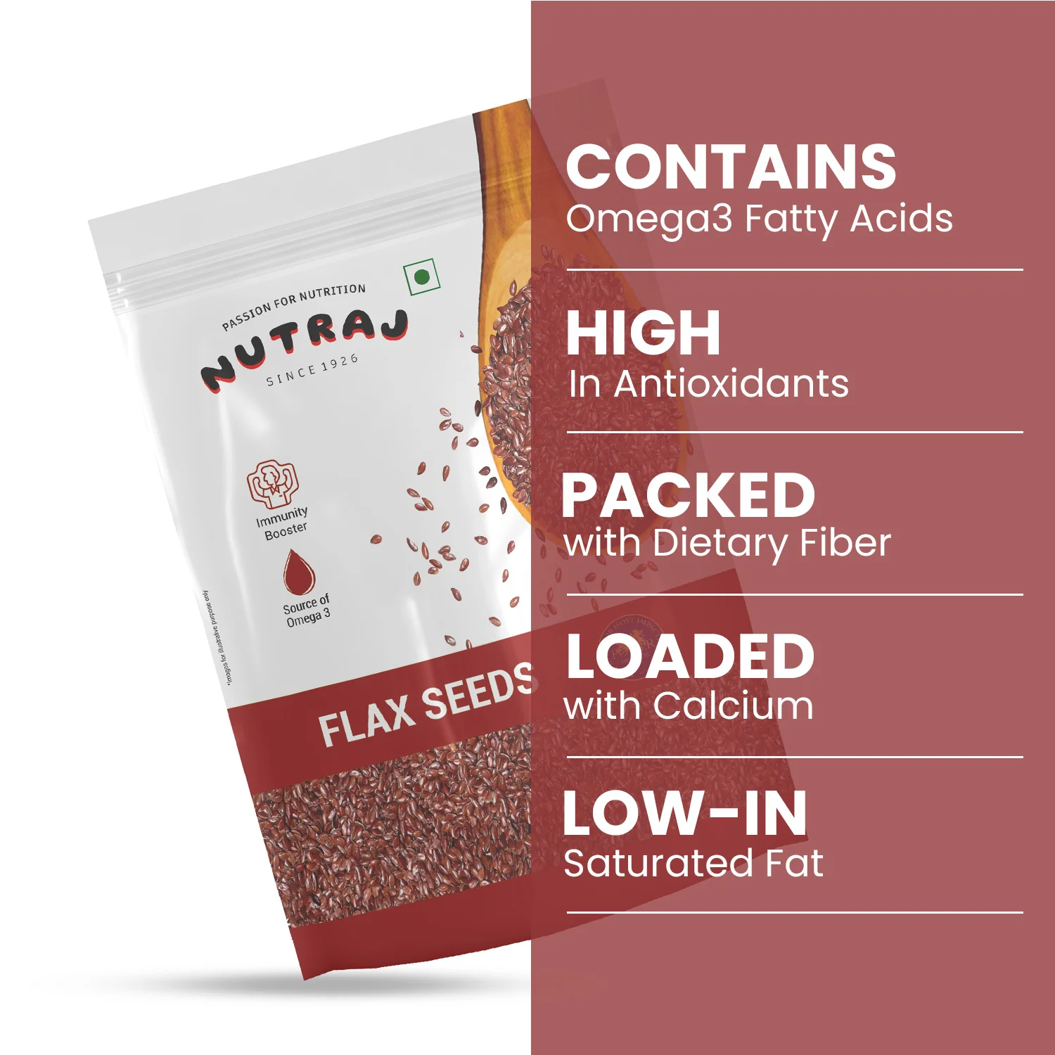 Nutraj Flax Seeds (Alsi Seeds) 400gm - Image 4