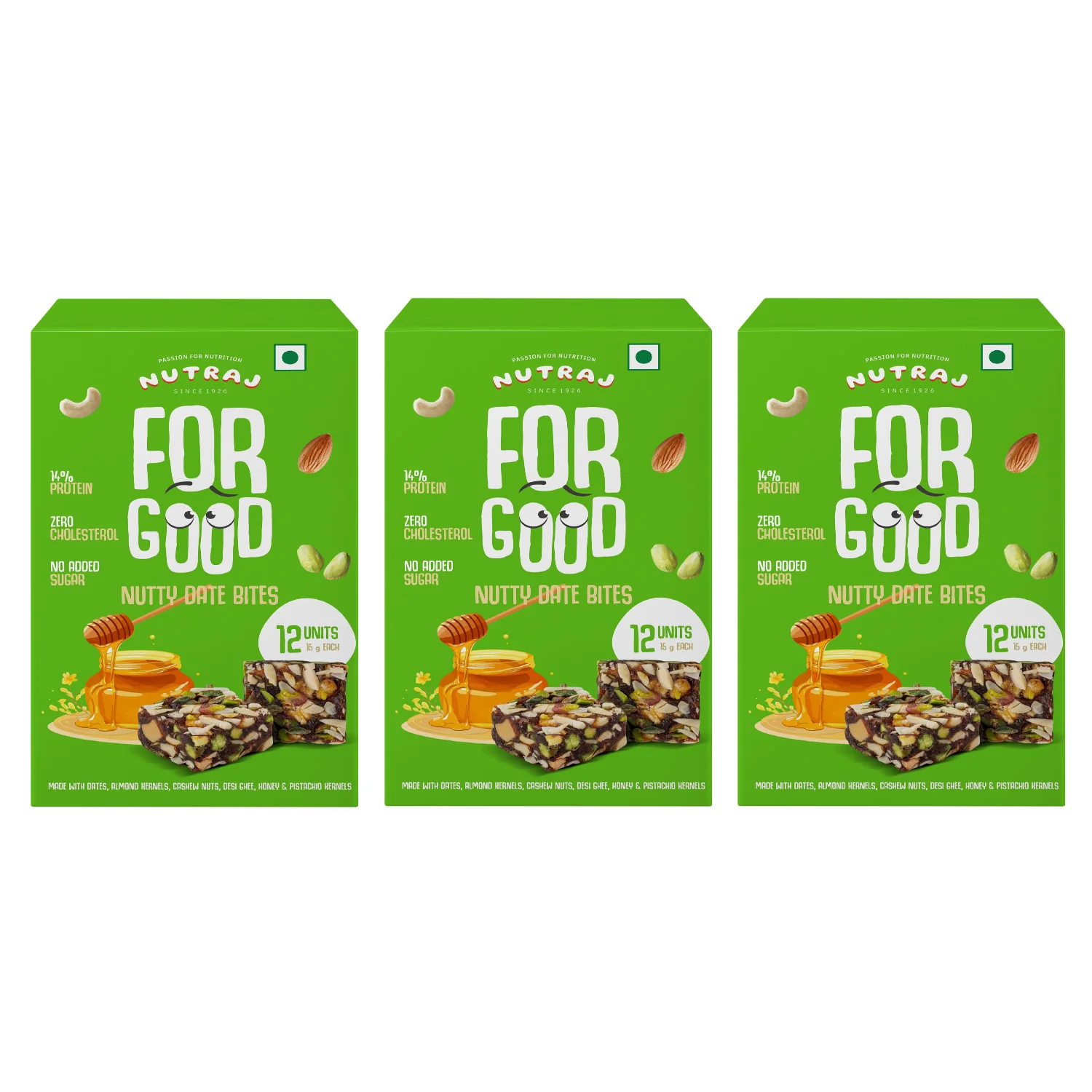 Nutraj For Good Nutty Date Bites 180g (15g x 12 Pieces) - Image 8