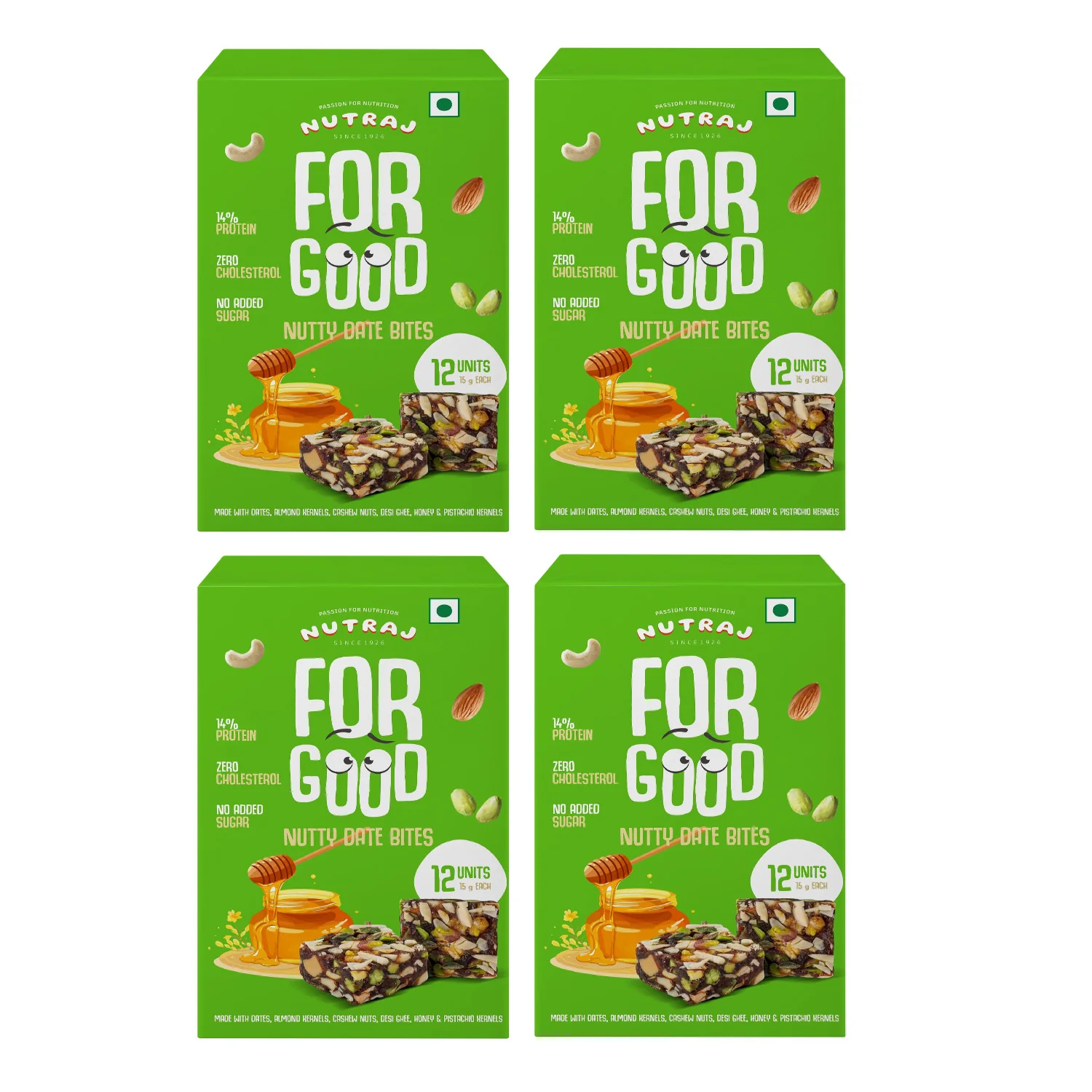 Nutraj For Good Nutty Date Bites 180g (15g x 12 Pieces) - Image 9